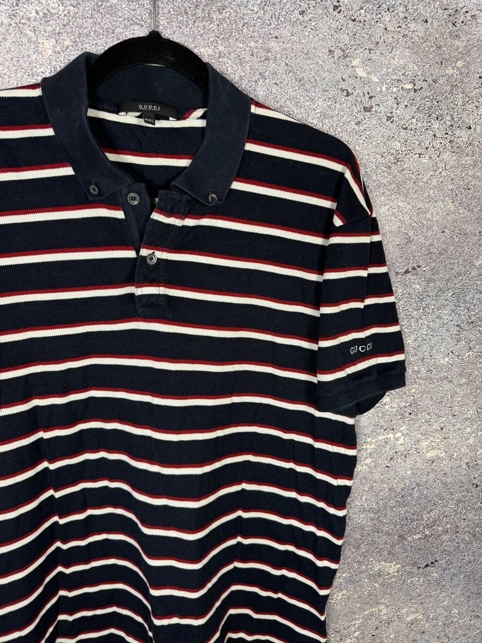 Gucci Vintage Gucci Striped Polo Y2k Oldmoney Men's 2XL Size Size US XXL / EU 58 / 5 - 2 Thumbnail