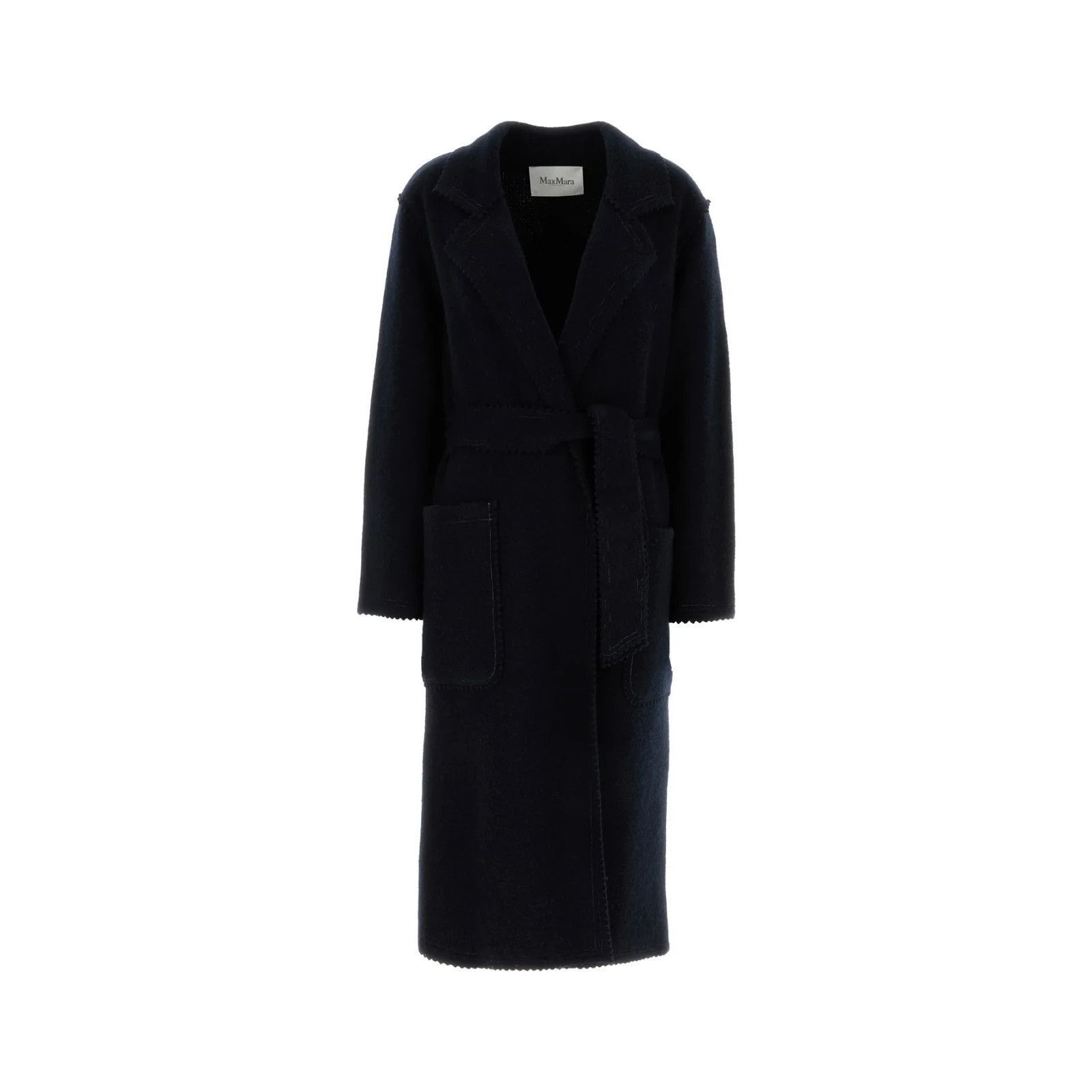 Max Mara MAX MARA Jene Midnight Blue Wool Blend Coat New & Authentic Size S / US 4 / IT 40 - 1 Thumbnail