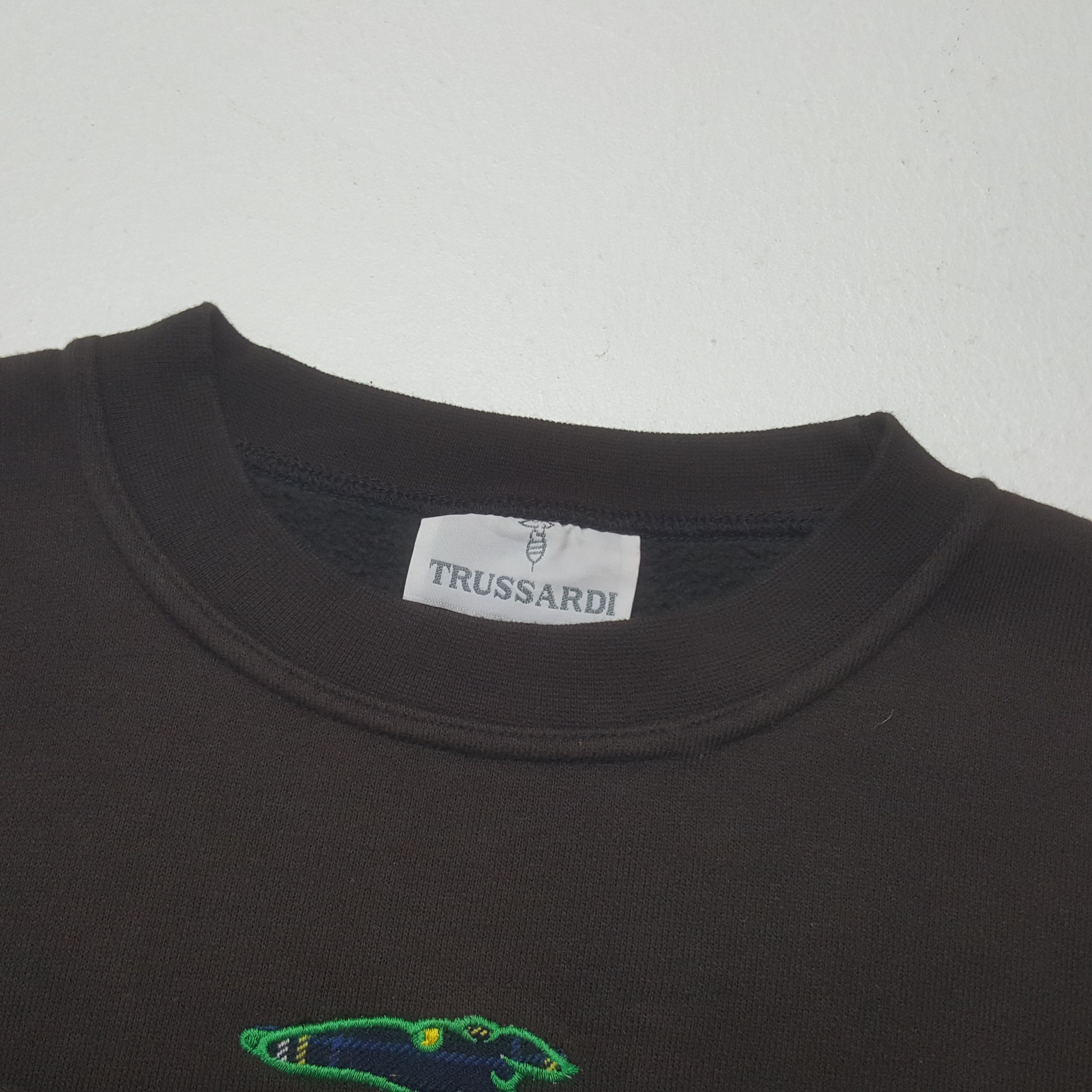 Trussardi Vintage Trussardi Embroidery Logo Sweatshirt Size US L / EU 52-54 / 3 - 4 Thumbnail