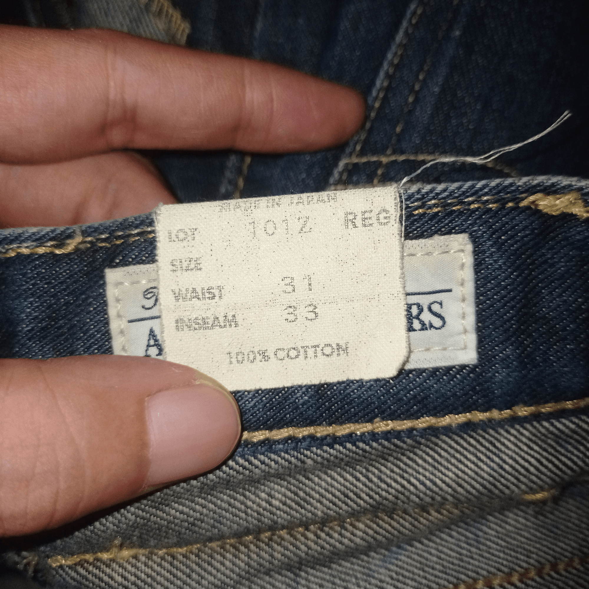 Lee Vintage 90s LEE RIDERS Workwear Denim Loose Jeans 31x25 Size US 31 - 11 Thumbnail
