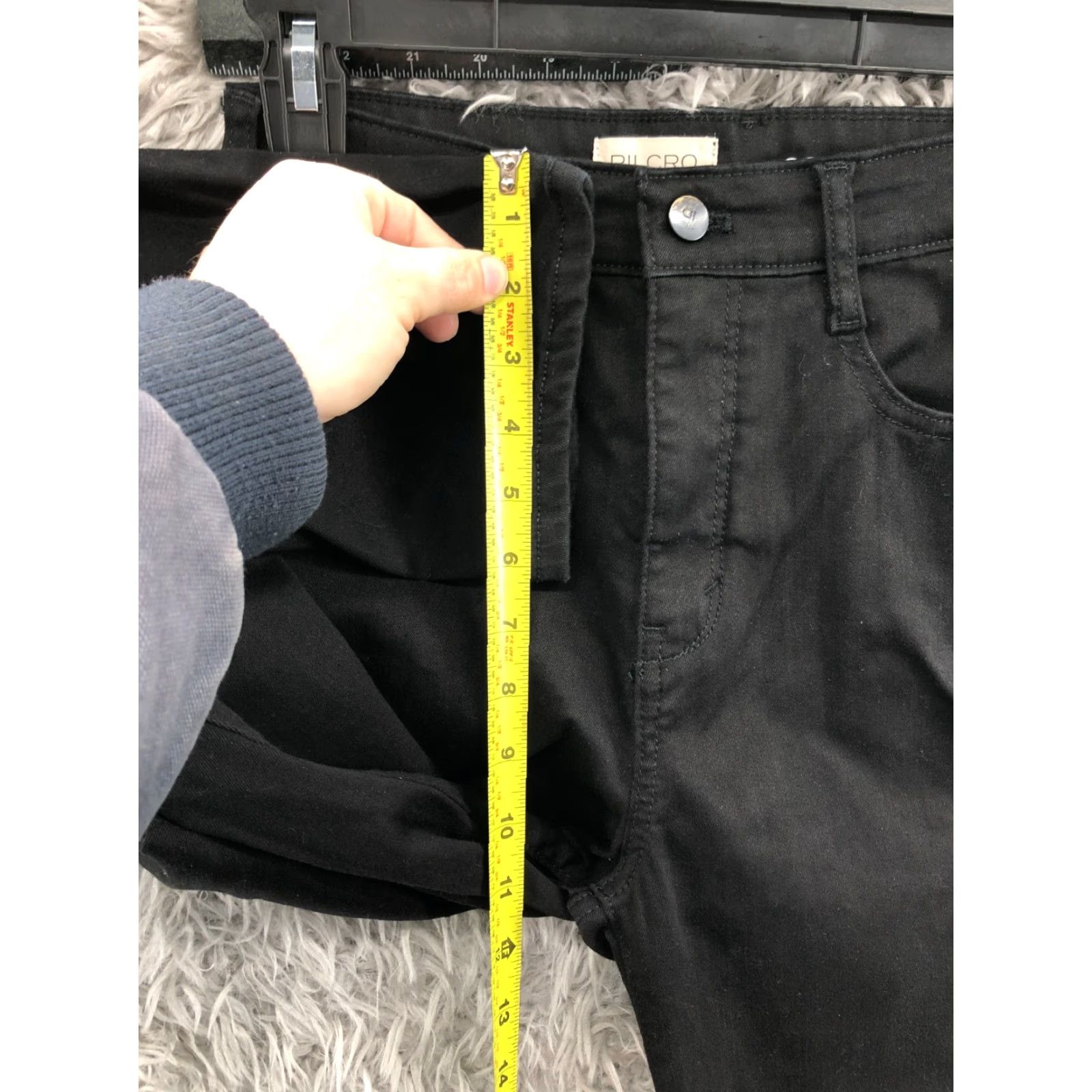 Vintage Pilcro Jeans 28 Womens Dark Wash Black 5-Pocket Denim Straight Regular Fit Size 28" / US 6 / IT 42 - 4 Thumbnail