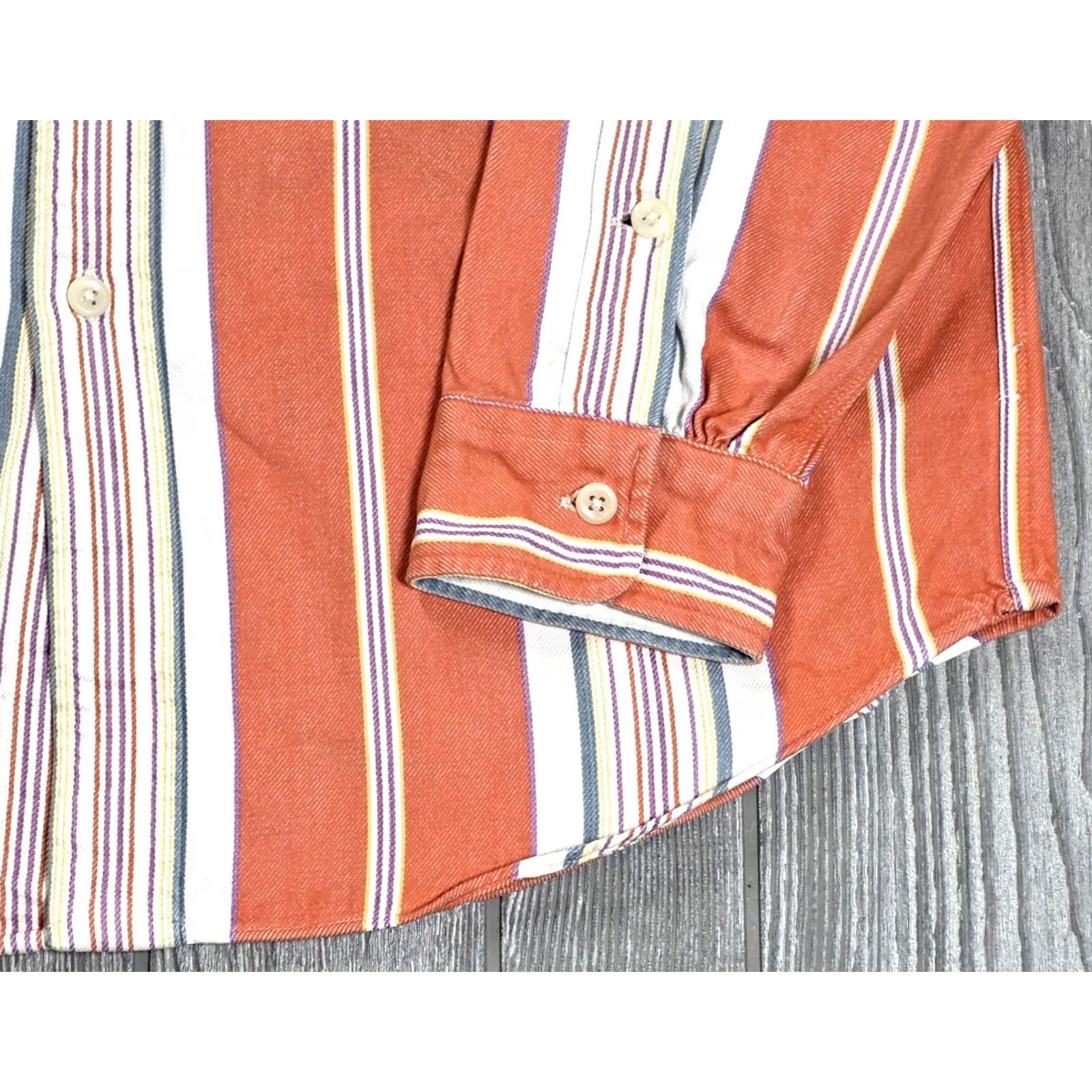 Ralph Lauren VINTAGE Polo Ralph Lauren Men Shirt Denim Navajo Stripe Orange Sz L Kang Size US L / EU 52-54 / 3 - 4 Thumbnail