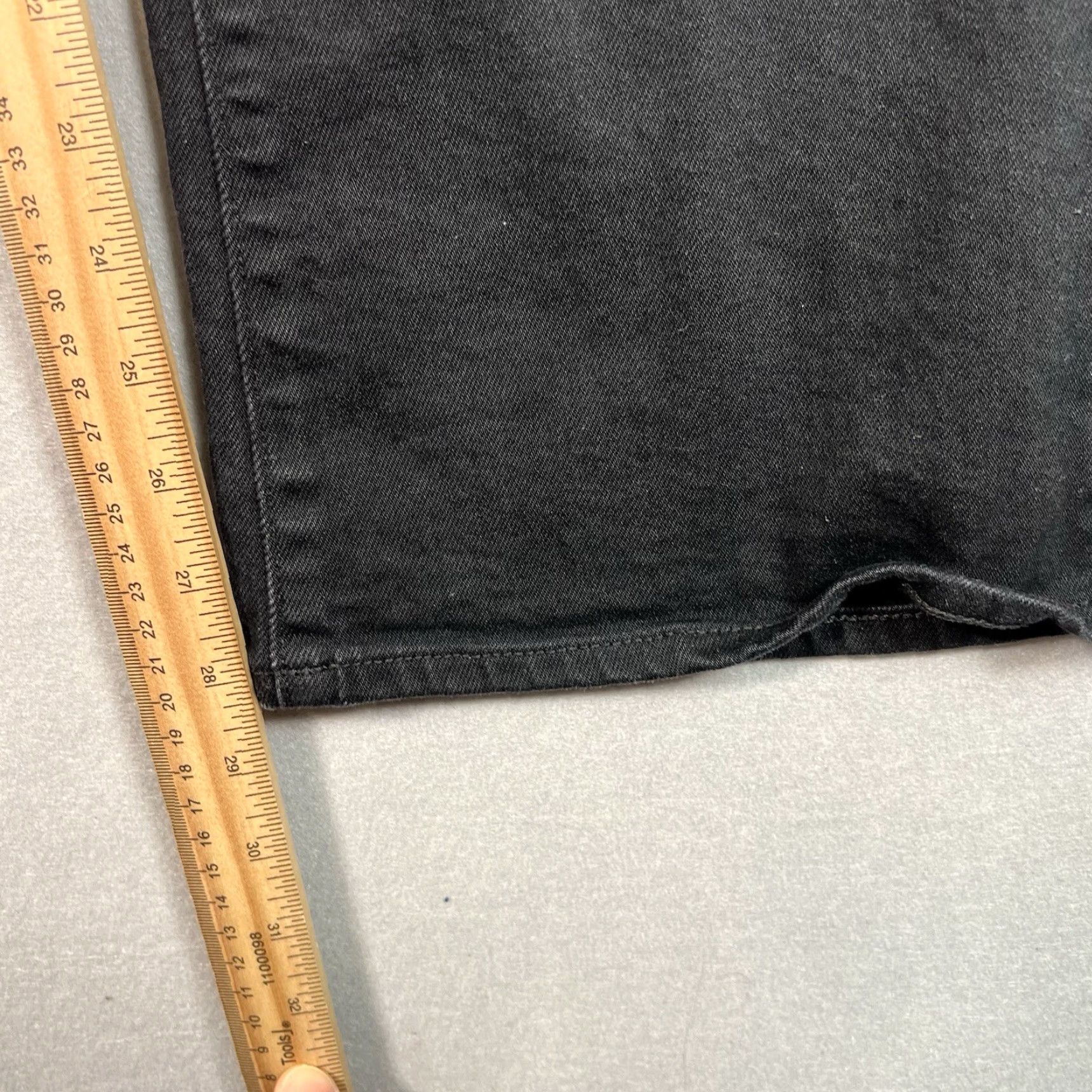 Uniqlo VINTAGE Uniqlo Women's Boots Cut Jeans 28 Black Denim Cotton Blend 90s Retro Size 28" / US 6 / IT 42 - 5 Thumbnail