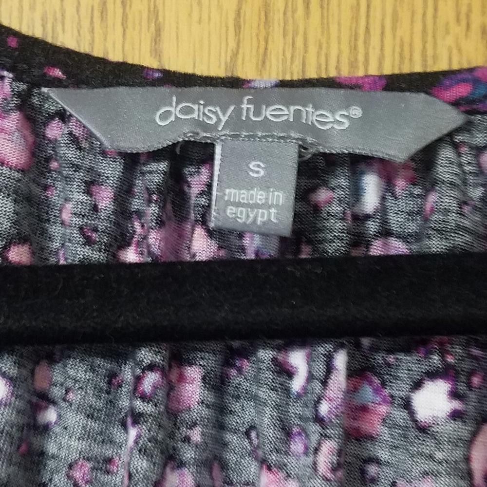Designer Daisey Fuentes Floral Print Top - Pink and Black Small Size S / US 4 / IT 40 - 3 Thumbnail