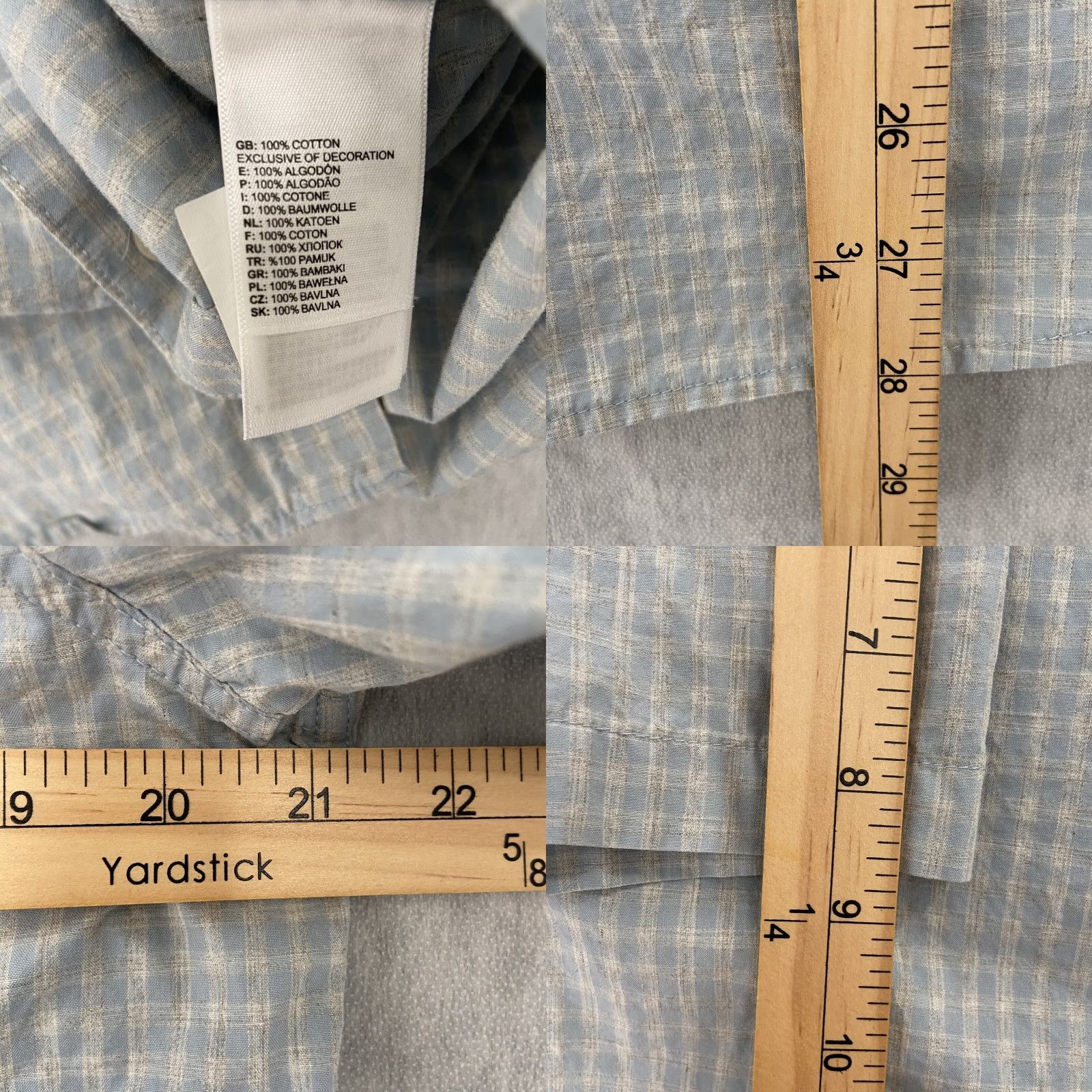 The North Face The North Face Shirt Adult Large Blue Button Up Check Pocket Logo Hiking Mens L Size US L / EU 52-54 / 3 - 8 Thumbnail