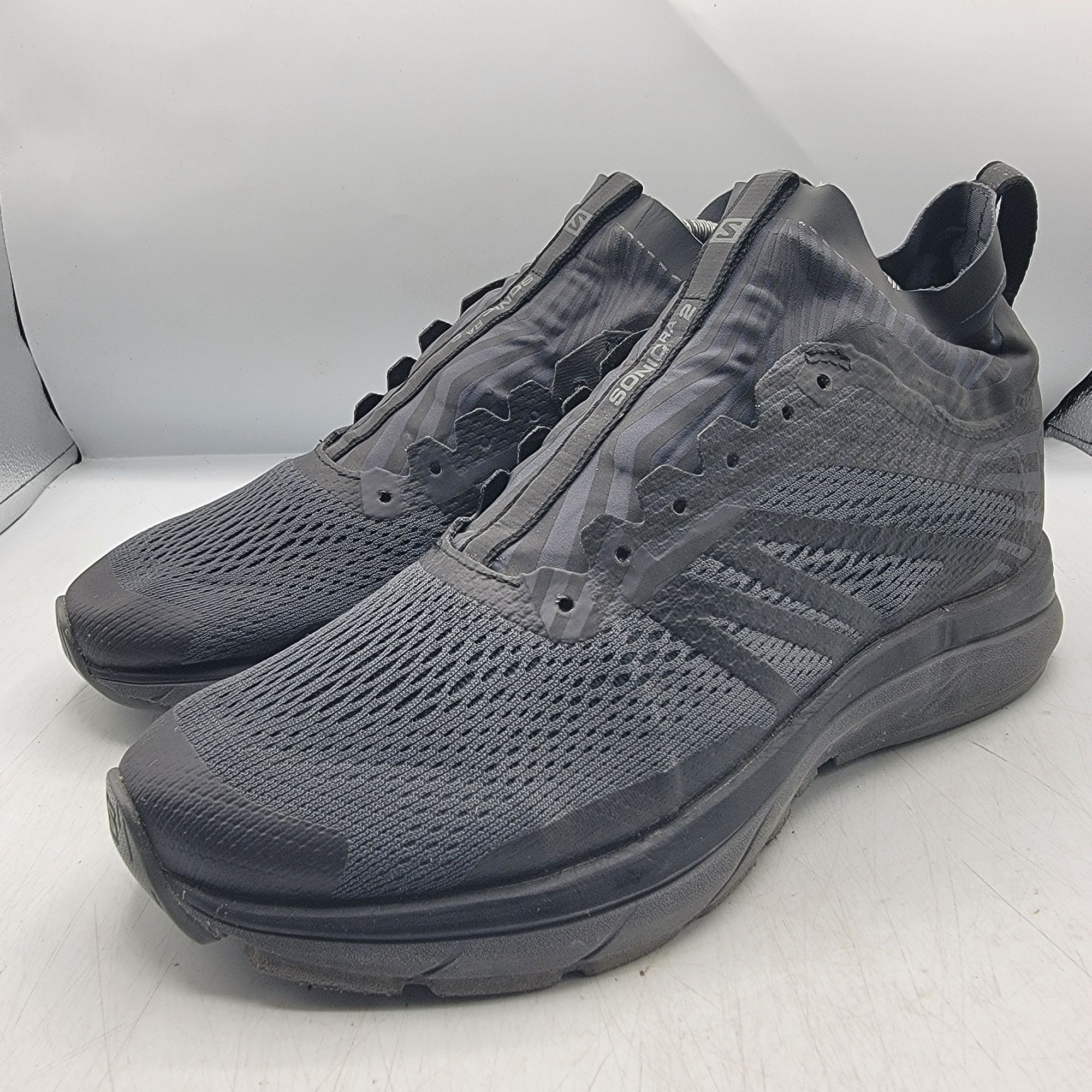 Salomon Salomon Sonic RA Nocturne Womens 10 Triple Black Running Sho Size US 10 / IT 40 - 4 Thumbnail