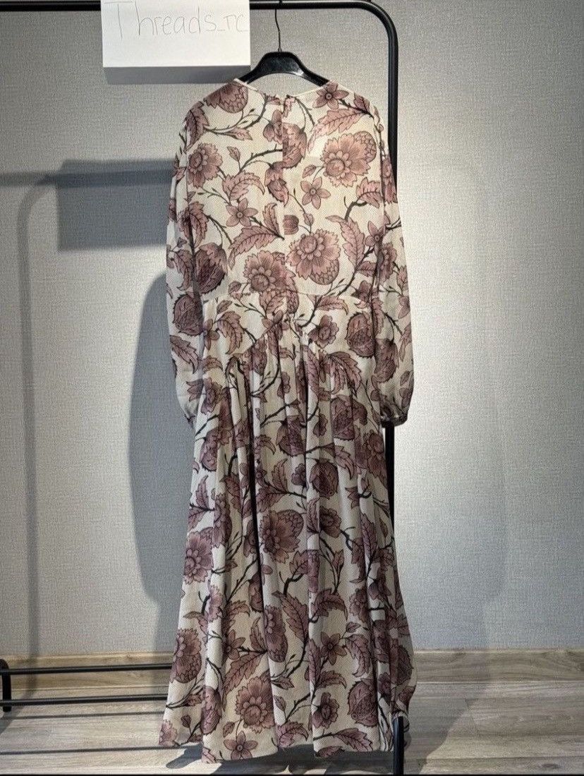 Burberry Burberry Prorsum Pink Victorian Print Washed Georgette Dress Size M / US 6-8 / IT 42-44 - 4 Thumbnail