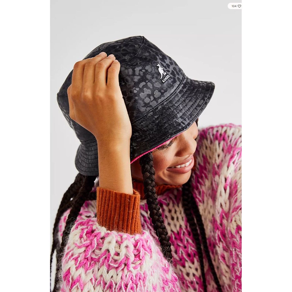 Kangol New Kangol Embossed Reversible Bucket Hat Gray Black XL Unis Size ONE SIZE - 6 Thumbnail