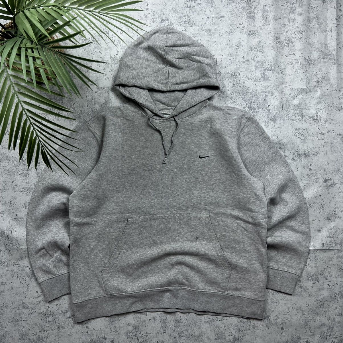 Nike 90s NIKE SWOOSH VINTAGE OVERSIZED BLANK PULLOVER HOODIE Size US XL / EU 56 / 4 - 1 Thumbnail