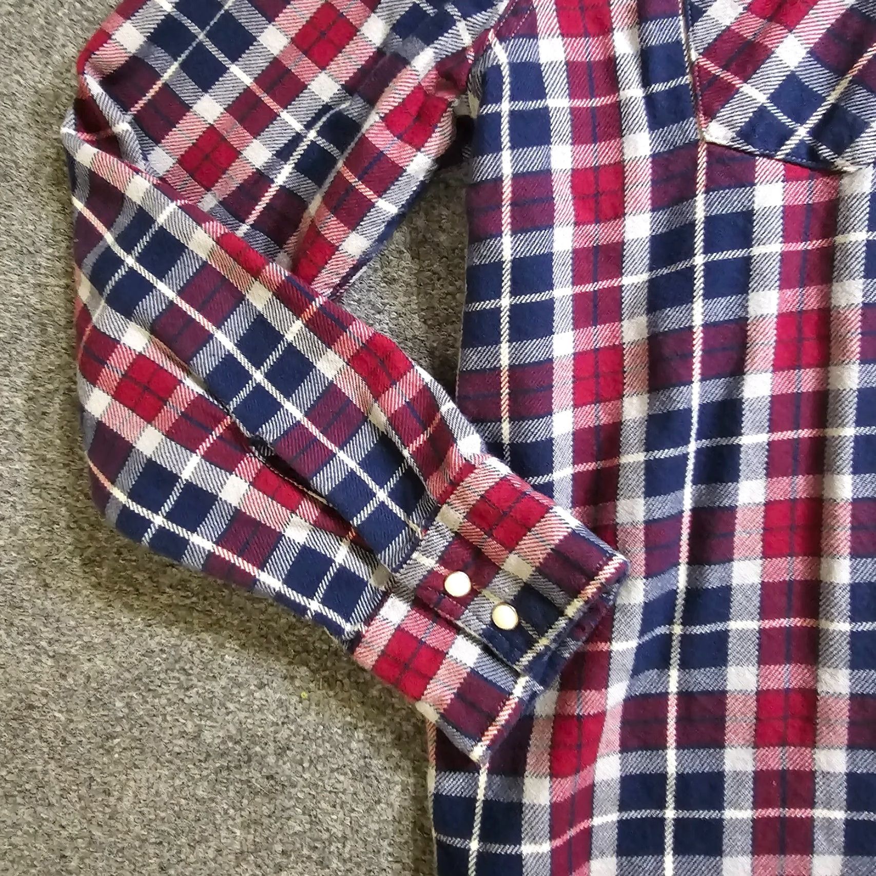 Levi's Levi's Shirt Mens XXL Red Plaid Flannel Pearl Snap Button Western Casual Size US XXL / EU 58 / 5 - 5 Thumbnail