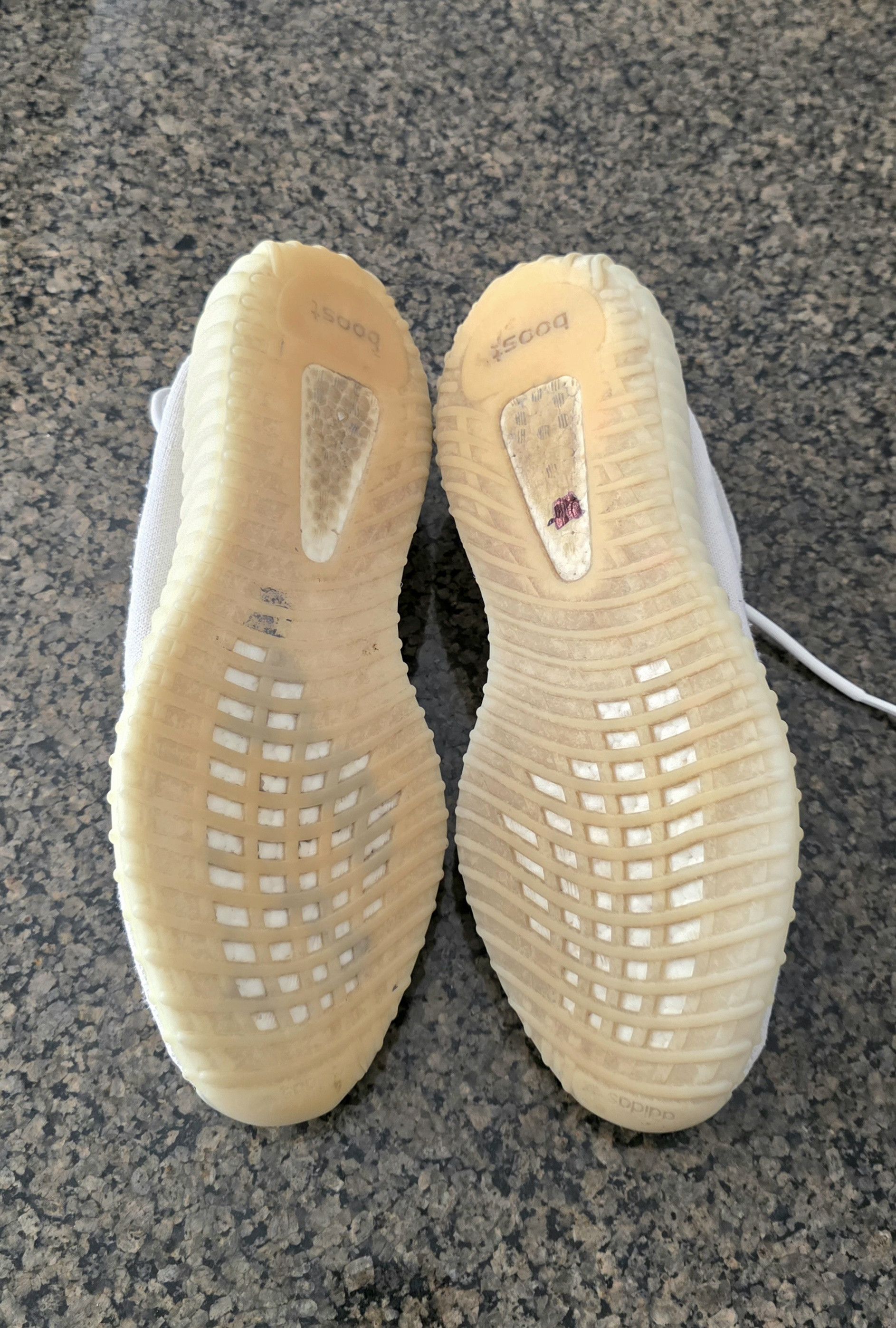 Adidas Adidas Yeezy 350 V2 Bone HQ6316 Size 13.5 Cream Size US 13 / EU 46 - 11 Thumbnail