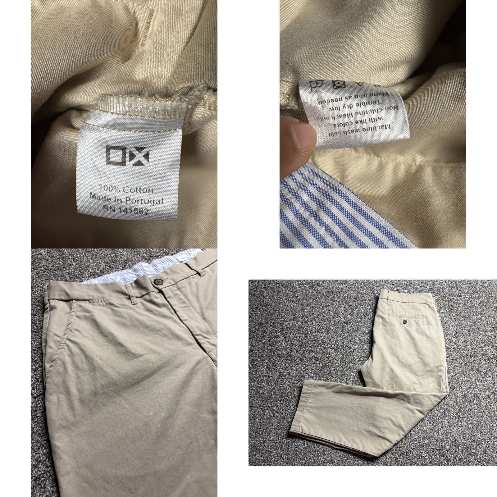 Vintage Peter Manning Pants Mens 36x26 Beige Khaki Chino Pants Classic Fit Casual Size US 36 / EU 52 - 9 Thumbnail