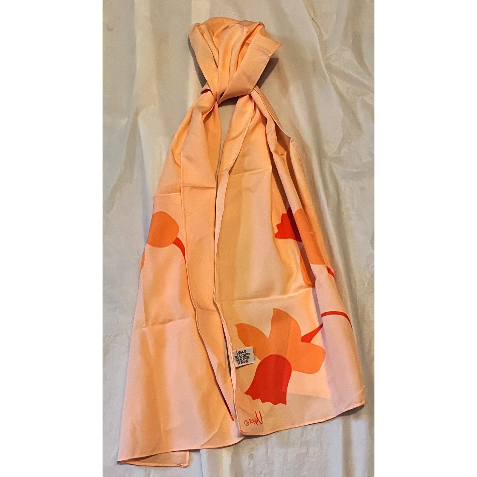 Other Vintage VERA Neumann Scarf ~ Daffodils ~ 10" x 45" Size ONE SIZE - 9 Thumbnail