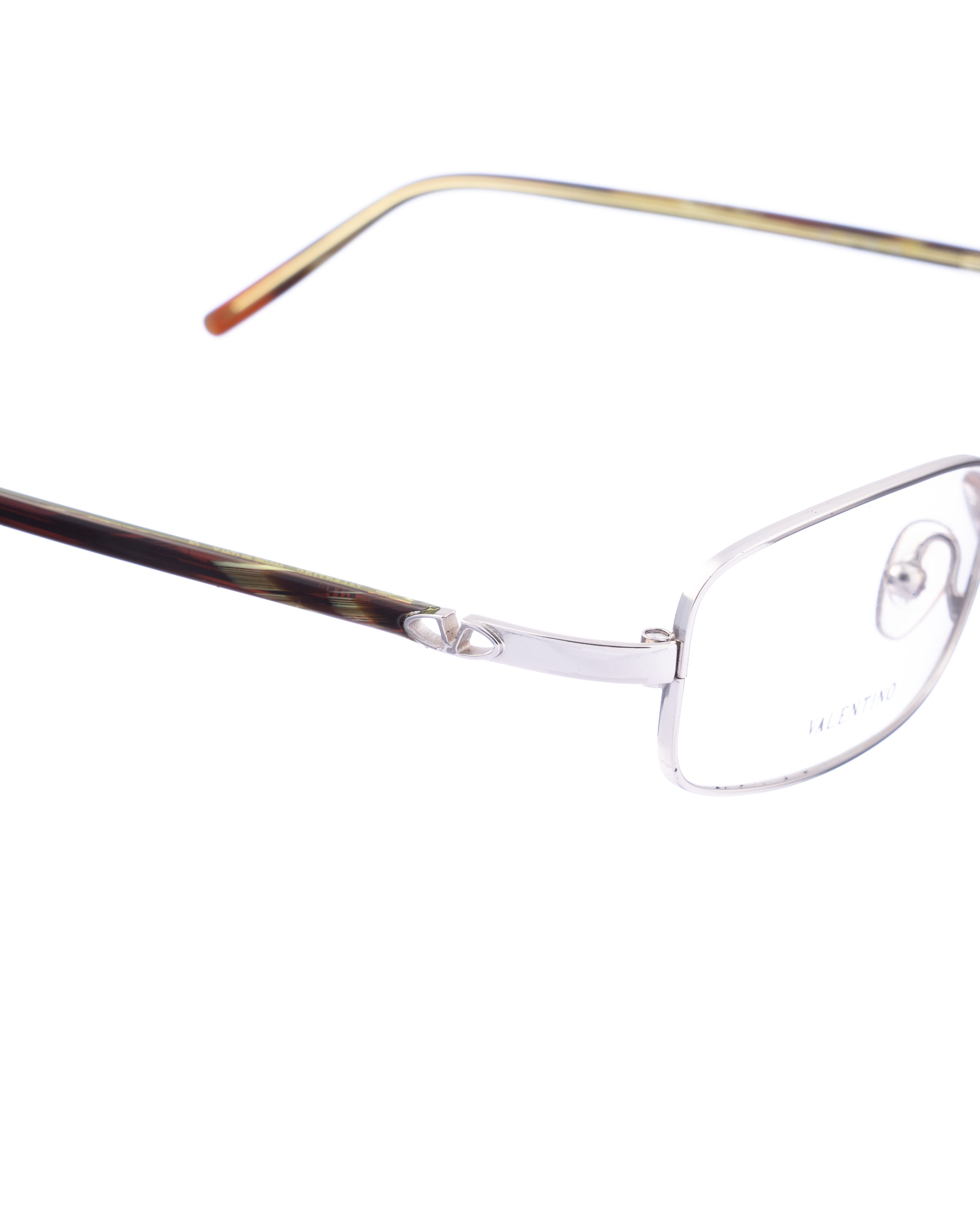 Valentino × Vintage Valentino '00s Silver Office Siren Glasses Size ONE SIZE - 3 Thumbnail