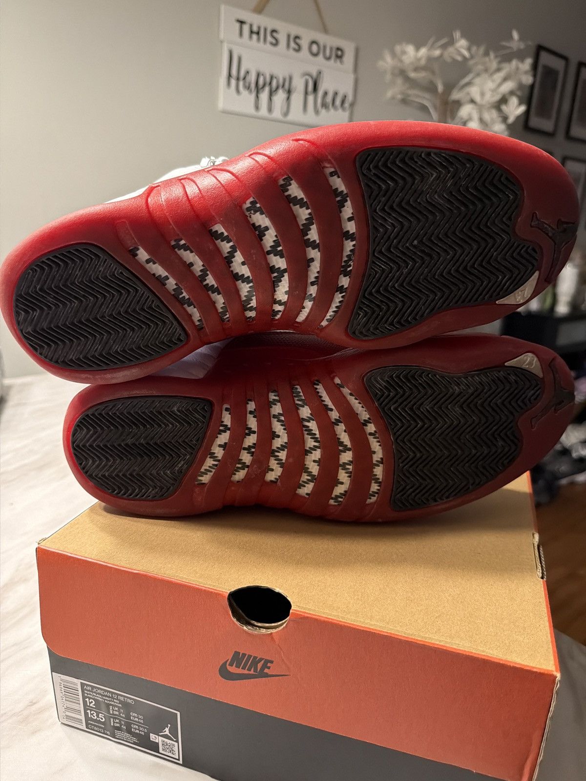 Jordan Brand Air Jordan 12 Retro Cherry Size US 12 / EU 45 - 5 Thumbnail