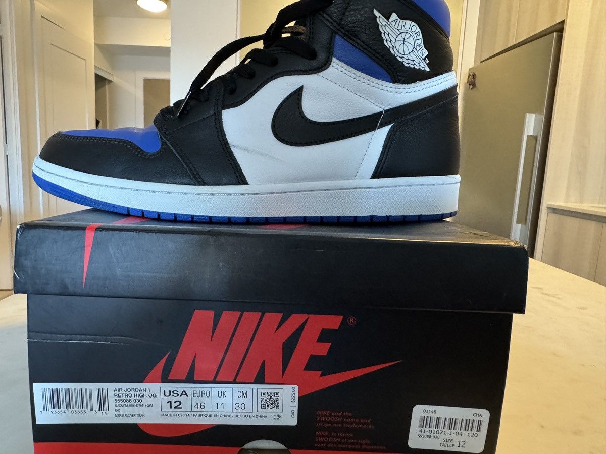 Jordan Brand Jordan 1 Retro High Royal Toe Size US 12 / EU 45 - 5 Thumbnail