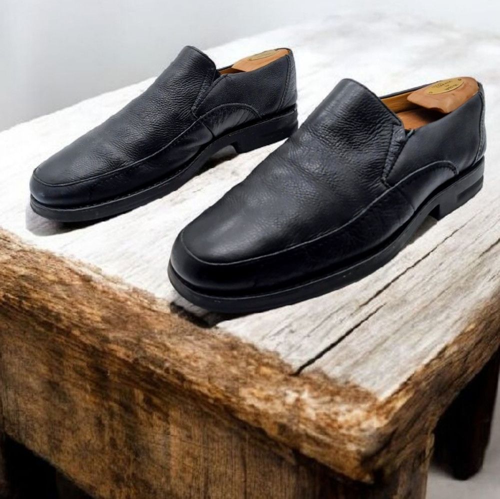 Sandro Moscoloni Sandro Moscoloni Sz 9.5 Black Leather Slip-On Loafers USA Size US 9.5 / EU 42-43 - 1 Thumbnail