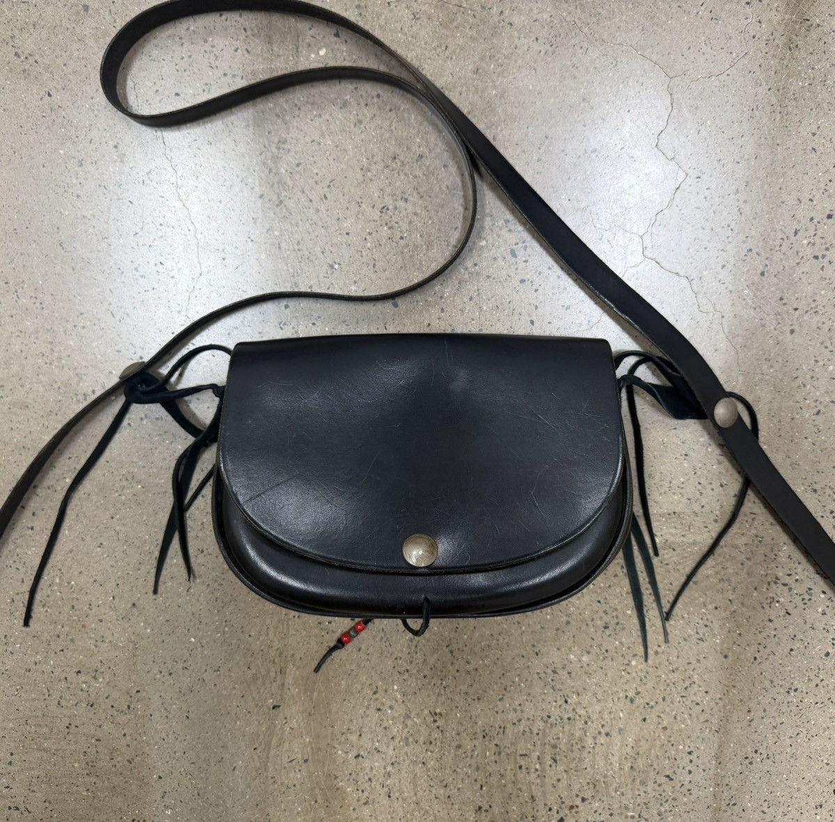 Goro's Goros goro's Saddle Leather Bucket Shoulder Bag | Grailed