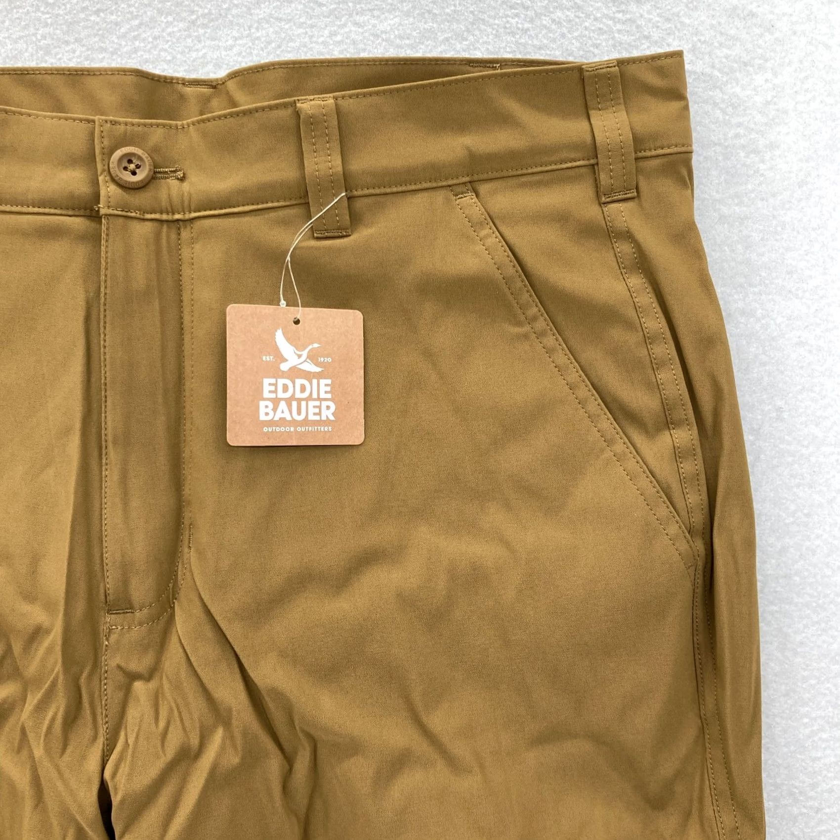 Eddie Bauer Eddie Bauer Fleece Lined Tech Chino Pants Mens 36x32 Slim Brown Hiking Camp Chino Pants Mens 36x32 Brown Eddie Bauer Tech Chino Size US 36 / EU 52 - 3 Thumbnail