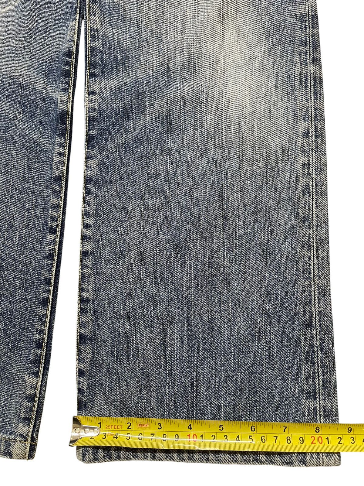 Uniqlo Vintage Y2K Japanese Uniqlo Blue Faded Wash Wide Leg Baggy Size US 33 - 16 Thumbnail