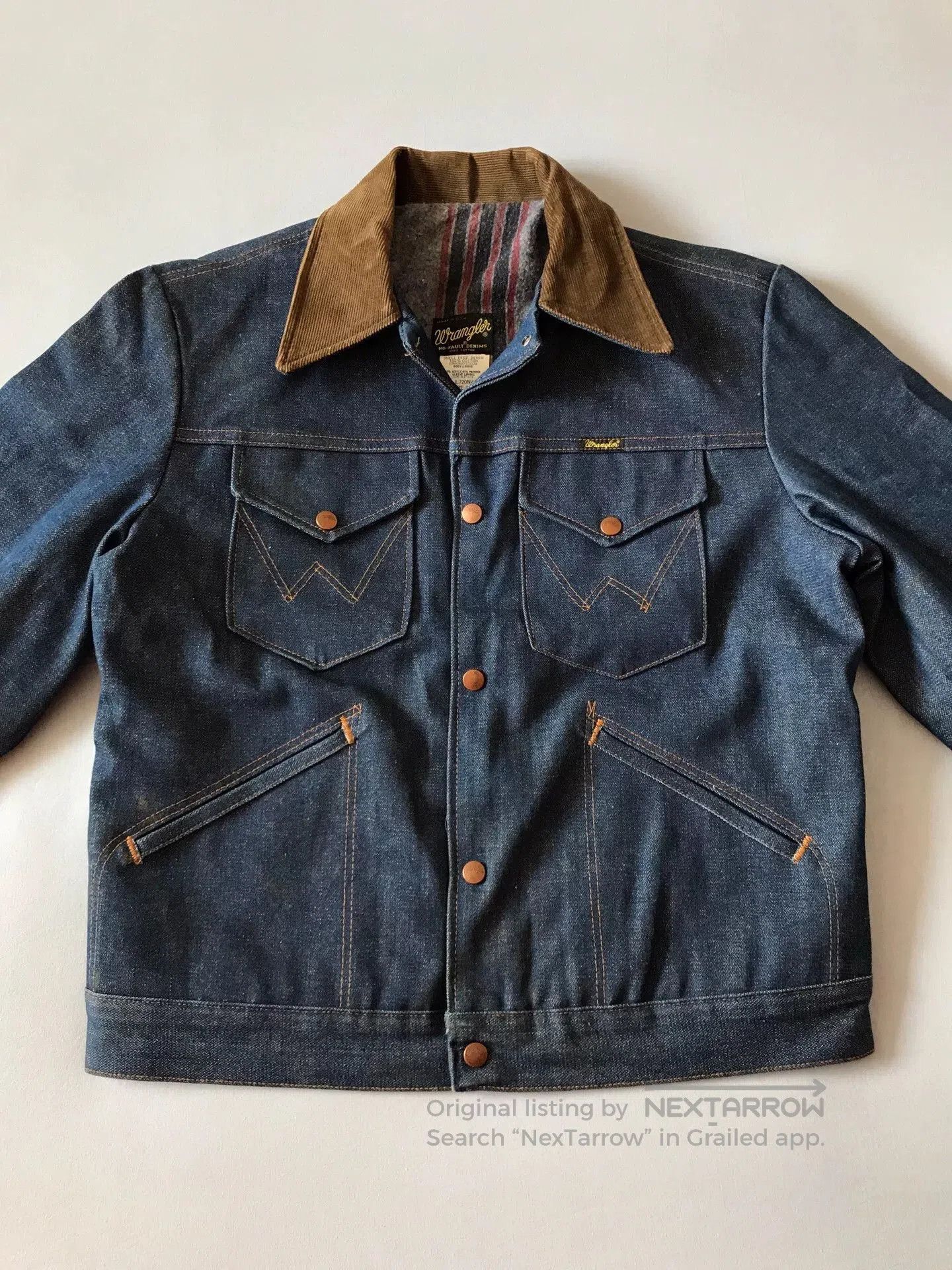 Wrangler 80s Wrangler JL720NV Western Denim Jacket 42. Size US XS / EU 42 / 0 - 4 Thumbnail