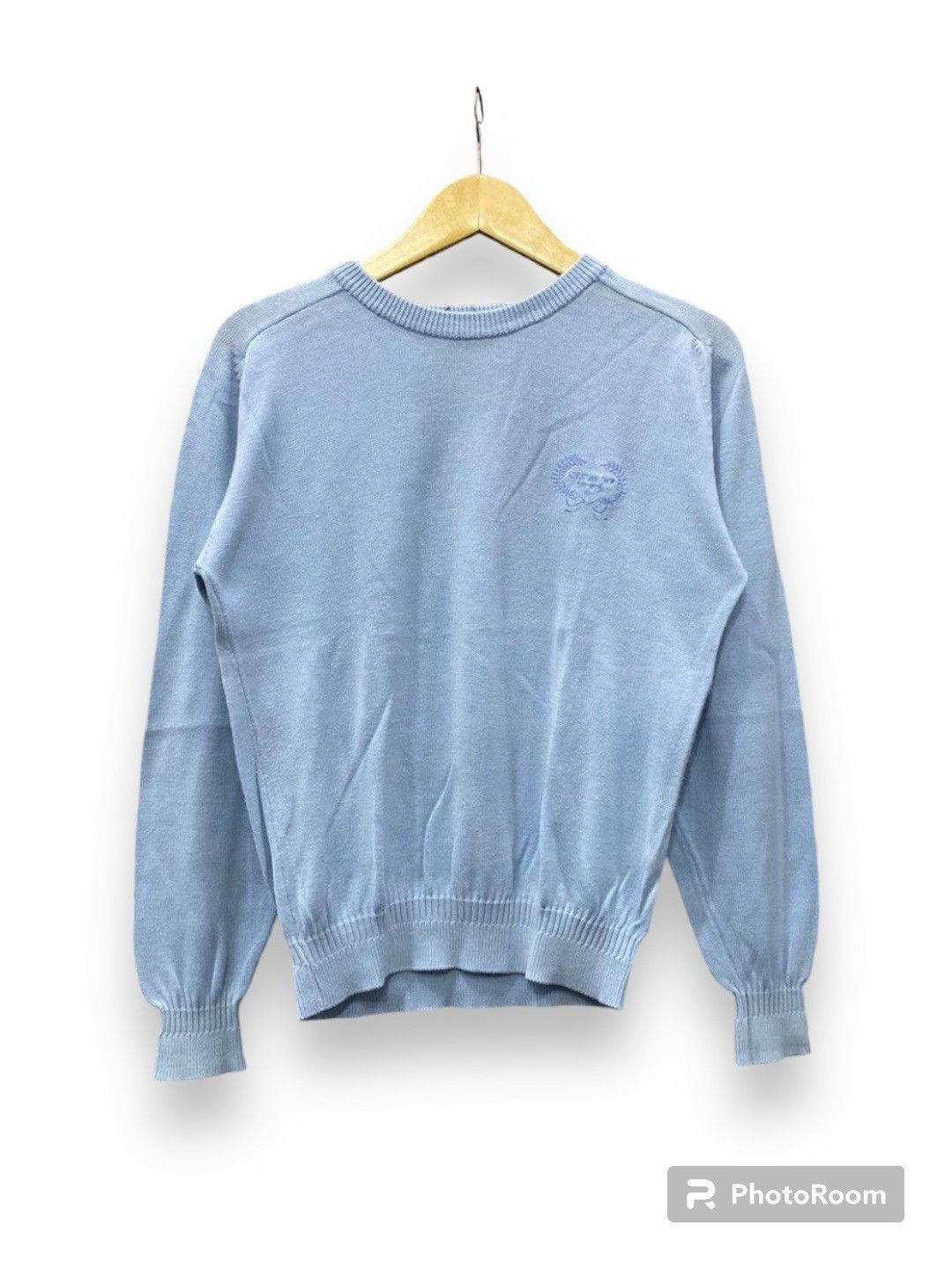 Authentic Vintage Powder Baby Blue Christian Dior outlet Cardigan