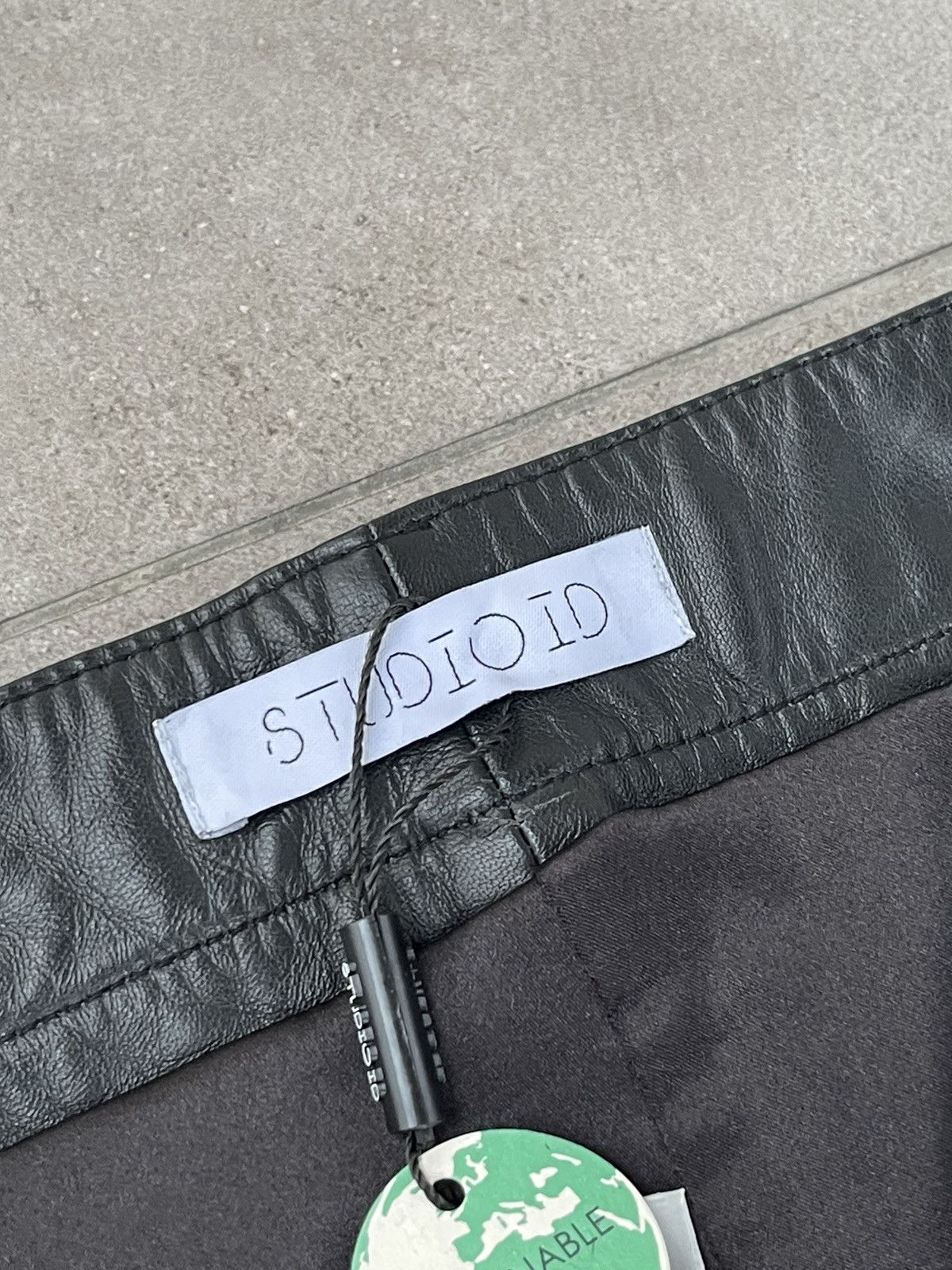 Leather !DS! SS23 Studio ID Suede Patch Leather Moto Trousers Size US 34 / EU 50 - 20 Thumbnail