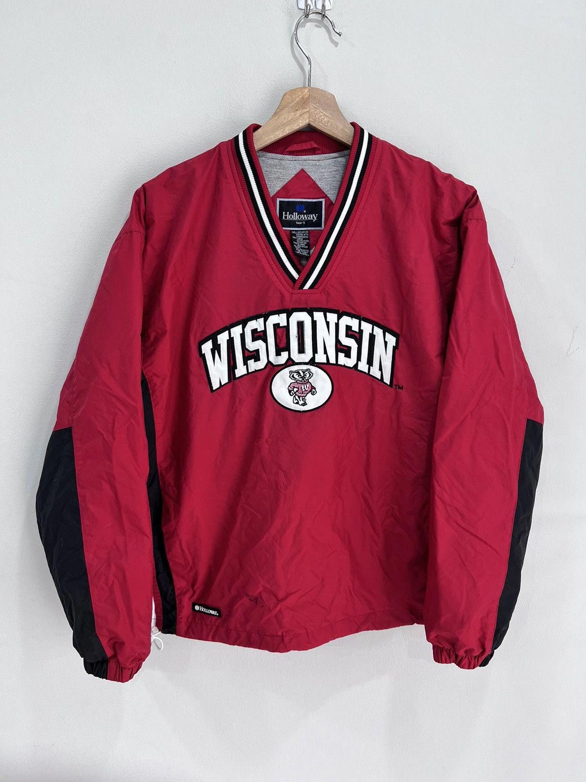 Vintage Vintage Wisconsin Pullover jacket badgers Size US S / EU 44-46 / 1 - 1 Thumbnail