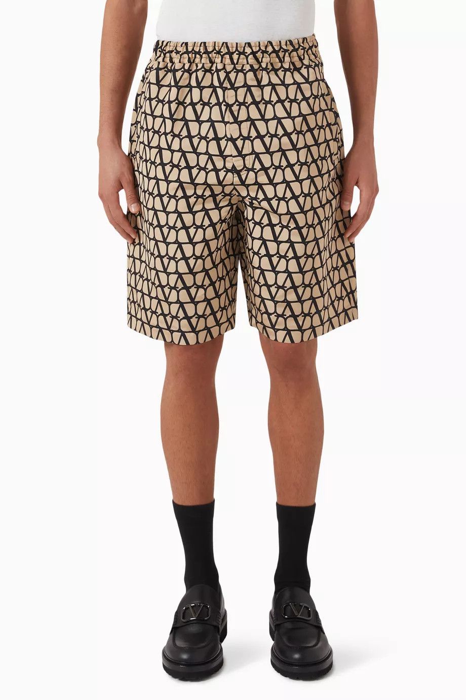 Valentino o1y0525 Short in Beige/Black Size US 30 / EU 46 - 1 Thumbnail