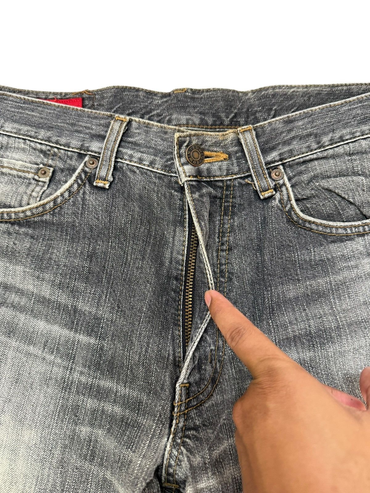 Edwin Flared Jeans Edwin 503 Japan Distressed Boot Cut Denim Size US 29 - 5 Thumbnail