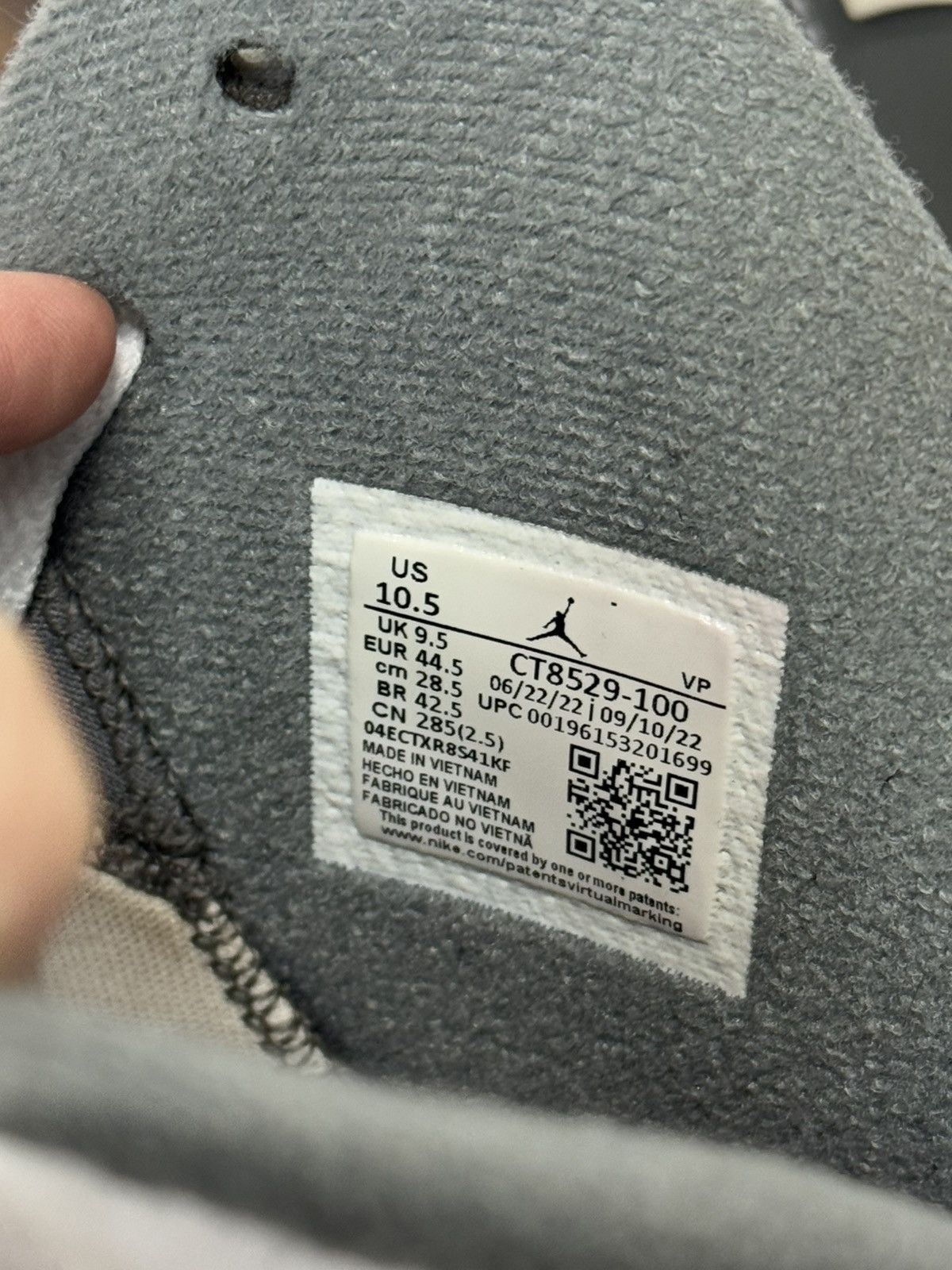 Jordan Brand × Nike Nike Air Jordan 6 Retro Cool Grey size 10.5 Size US 10.5 / EU 43-44 - 10 Thumbnail