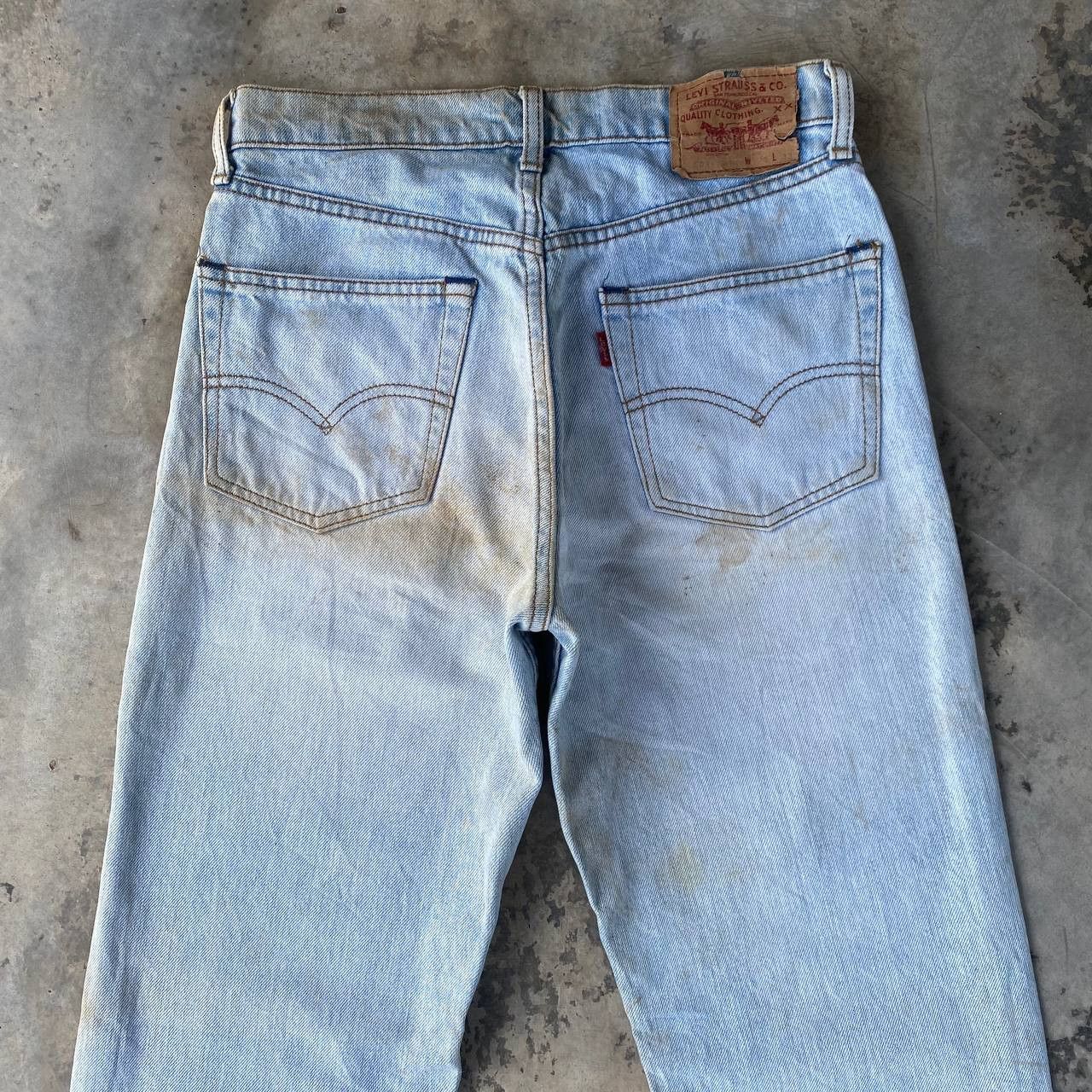 Levi's Vintage Clothing W28" VINTAGE LEVIS 503 YEAR 1989 LIGHTWASH DIRTY GRUNGE JEAN Size US 28 / EU 44 - 13 Thumbnail