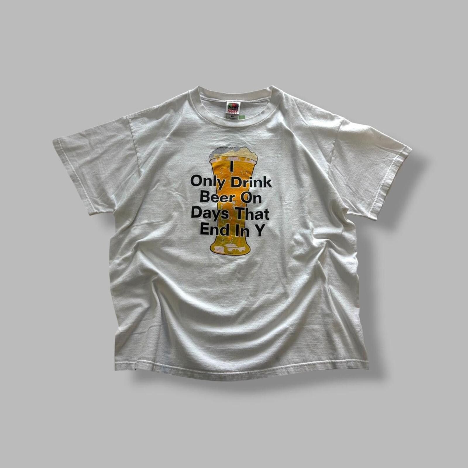 Vintage Beer Humour Tee Size US XL / EU 56 / 4 - 1 Thumbnail