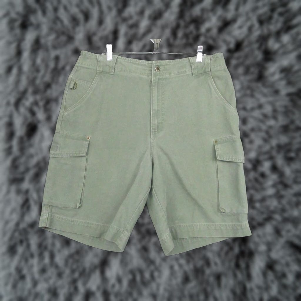Timberland VINTAGE Timberland Cargo Shorts Mens 34 Outdoor Utility Workwear Summer Olive Green 1999 Mens Size US 34 / EU 50 - 1 Thumbnail