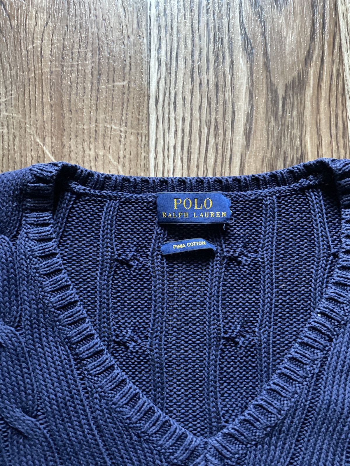 Polo Ralph Lauren Polo Ralph Lauren sweater Knitted vintage 90s V-neck Size M / US 6-8 / IT 42-44 - 4 Thumbnail