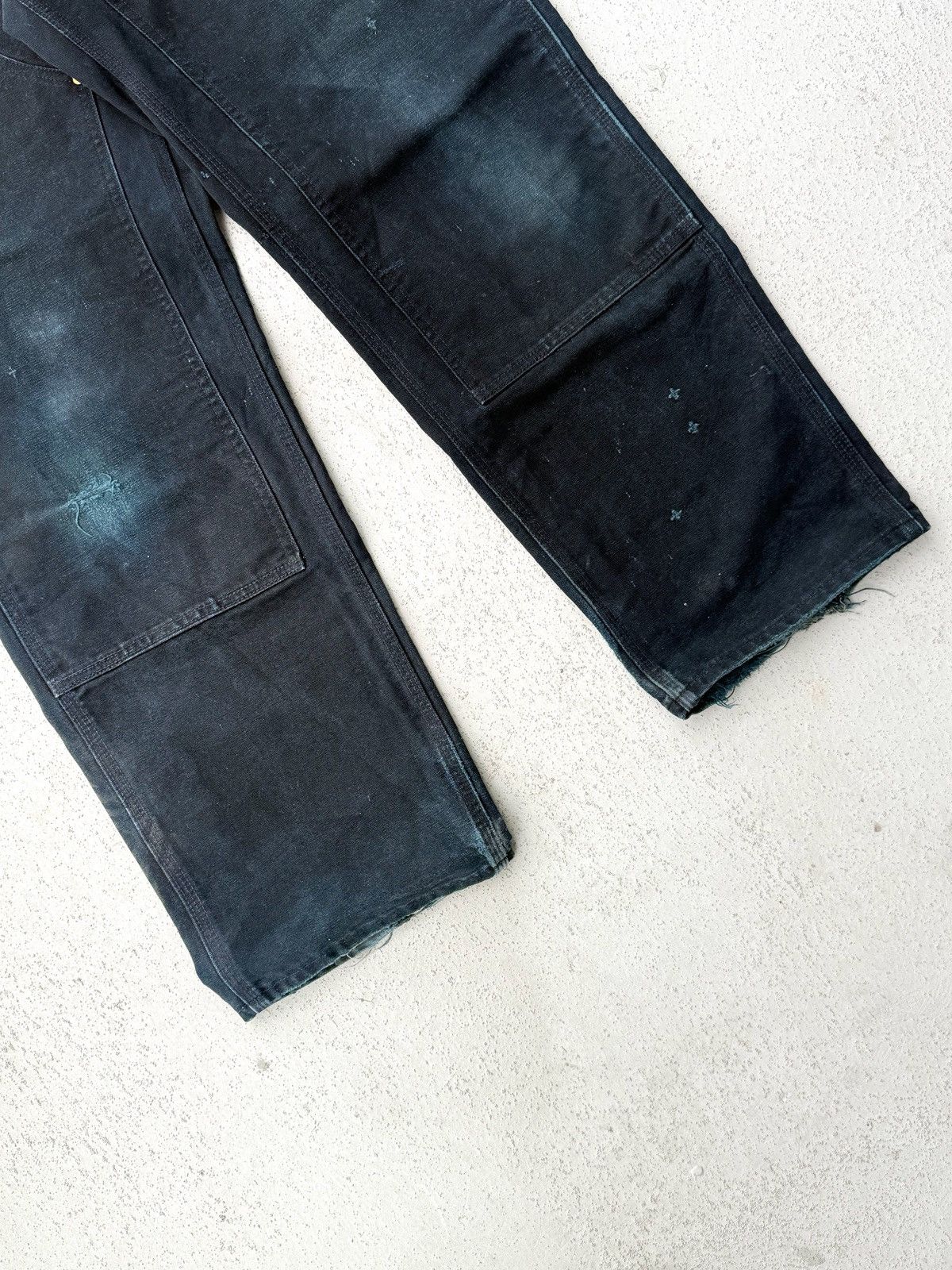 Carhartt Vintage Carhartt Double Knee Pants-Black (Distressed Fade) Size US 36 / EU 52 - 3 Thumbnail