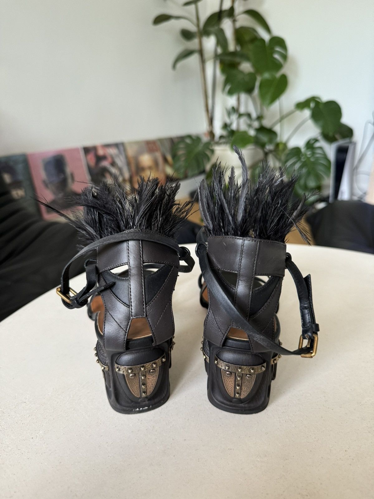 Valentino Valentino Designer Luxury Platform Sandals Avant Garde Rare Size US 6.5 / IT 36.5 - 4 Thumbnail