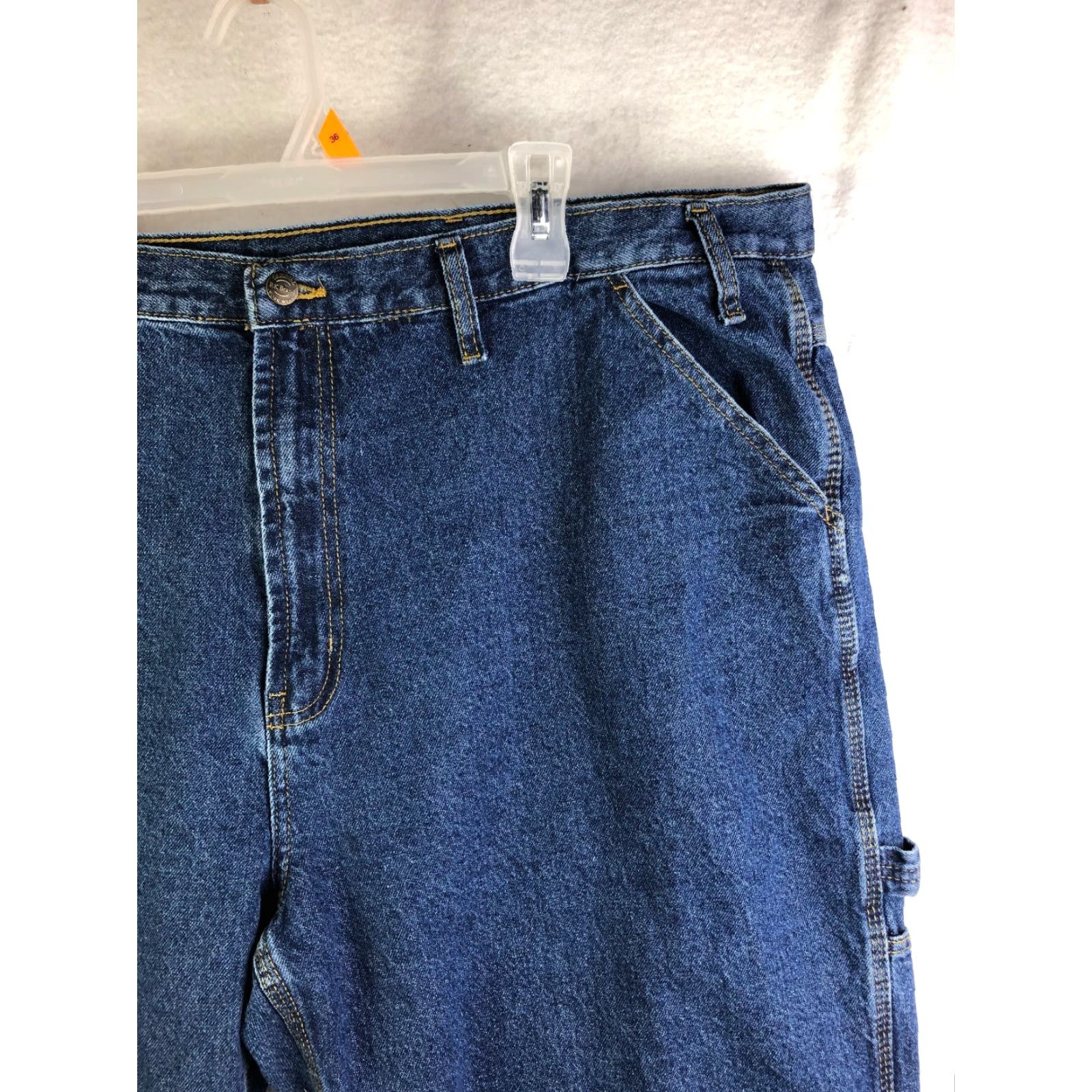 J Brand RK Brand Mid Rise Straight Leg Mens Size 48x32 Blue Denim Carpenter Jeans Size US 32 / EU 48 - 3 Thumbnail
