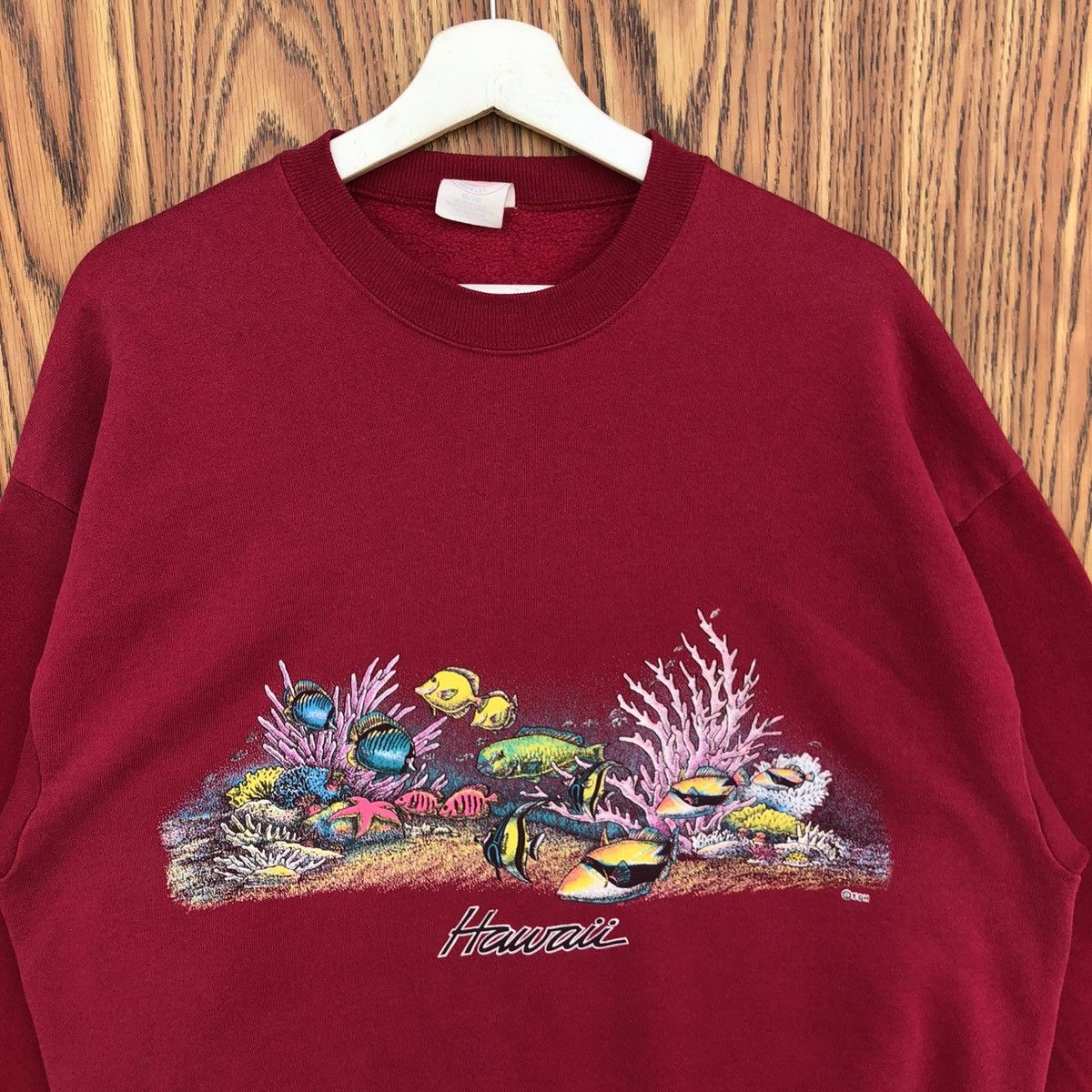 Vintage Vintage Hawaii Crewneck Tropical Coral Reef Sweatshirt Size US XL / EU 56 / 4 - 3 Thumbnail