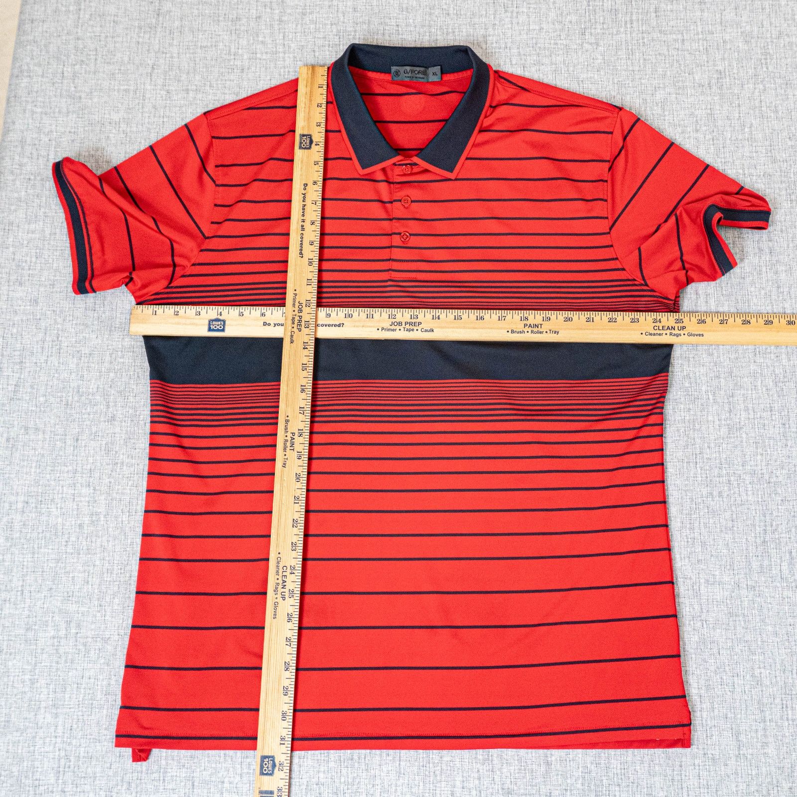 G/FORE G/FORE Golf Tech Polo Shirt Red stripe Short Sleeve XL Size US XL / EU 56 / 4 - 8 Thumbnail