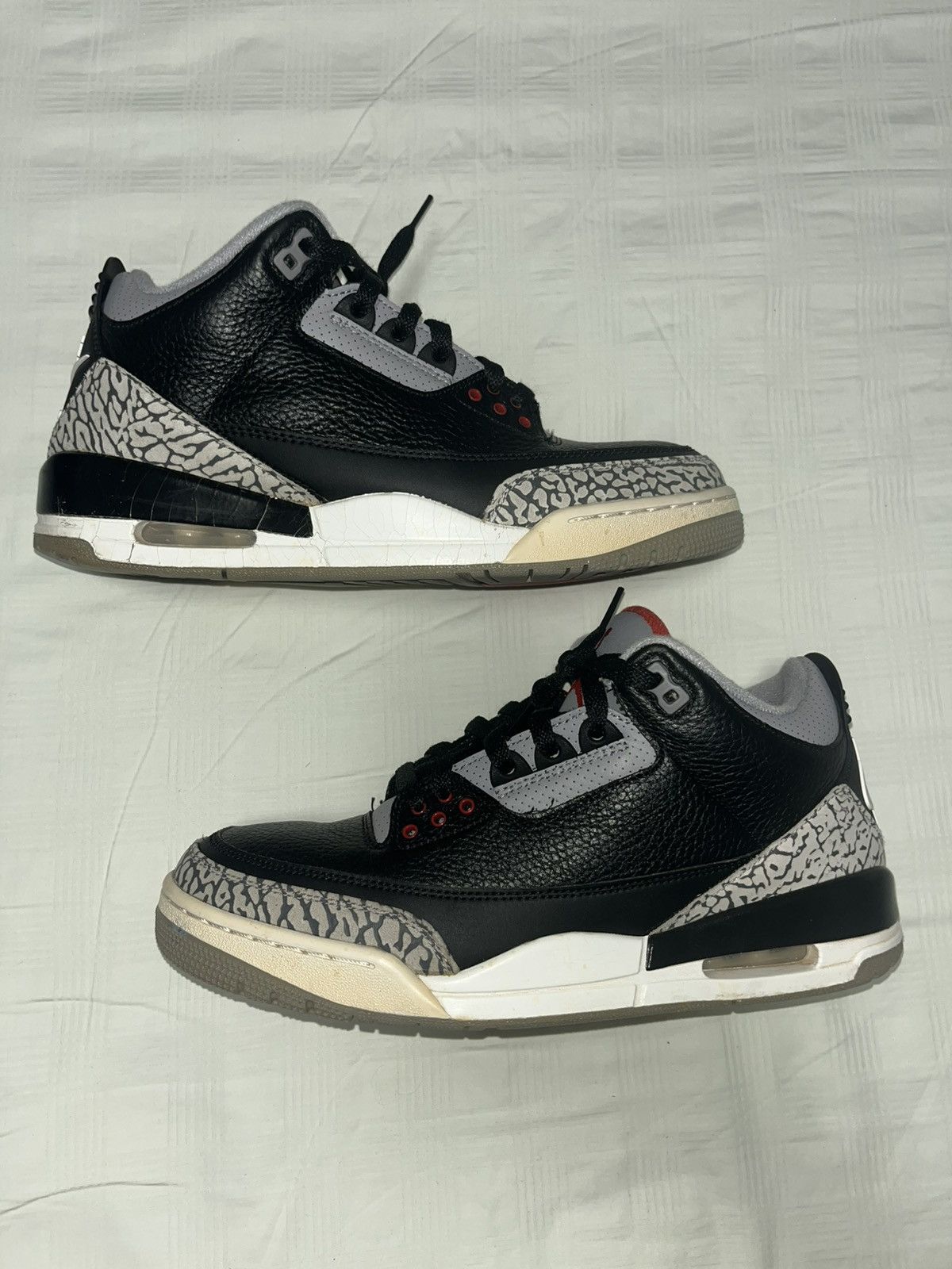 Jordan Brand Air Jordan 3 “Black Cement” 2018 Size US 9.5 / EU 42-43 - 4 Thumbnail