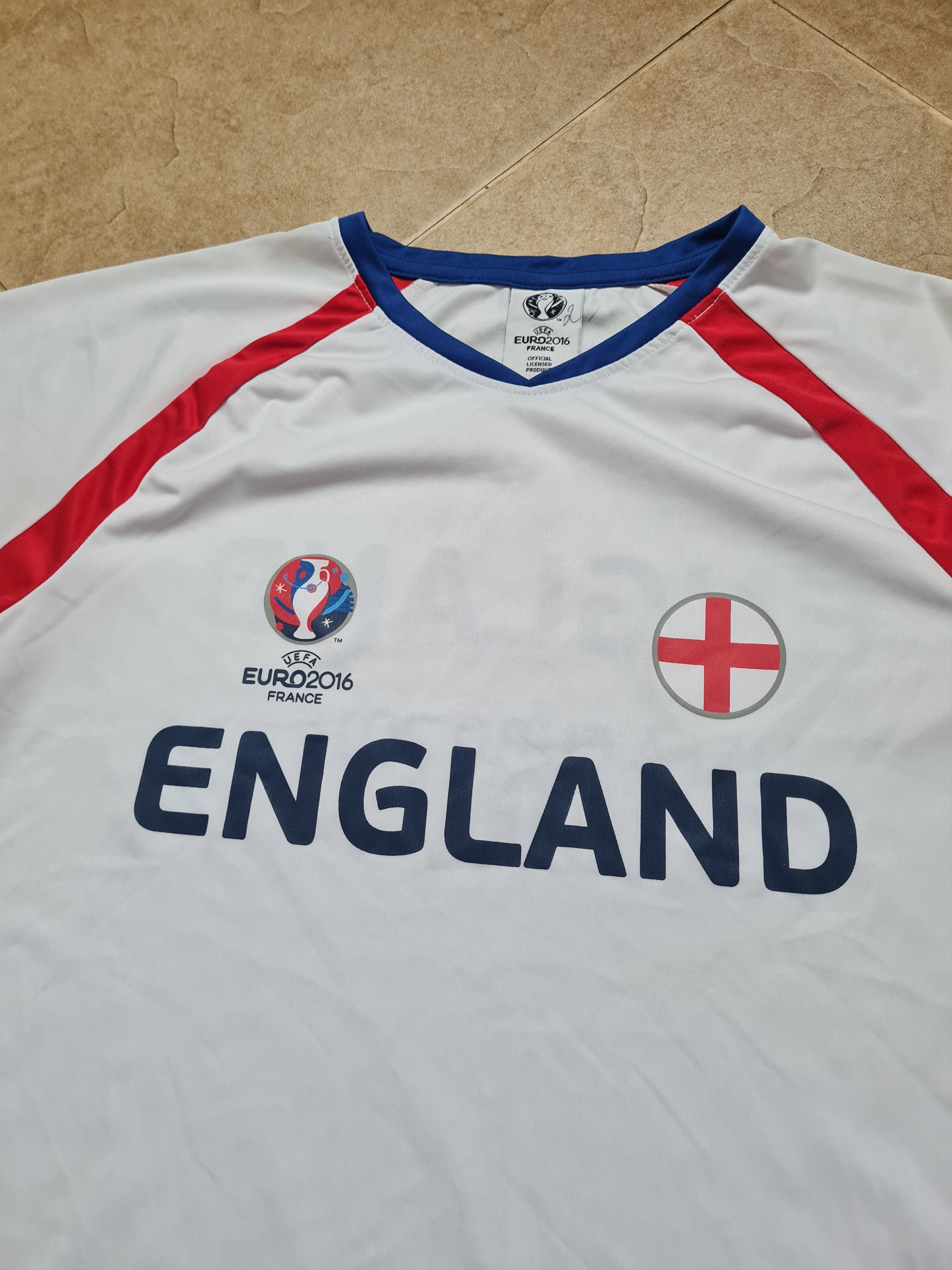 UEFA ENGLAND World Cup 2016 France FOOTBALL UEFA SHIRT ADULT Size US L / EU 52-54 / 3 - 2 Thumbnail