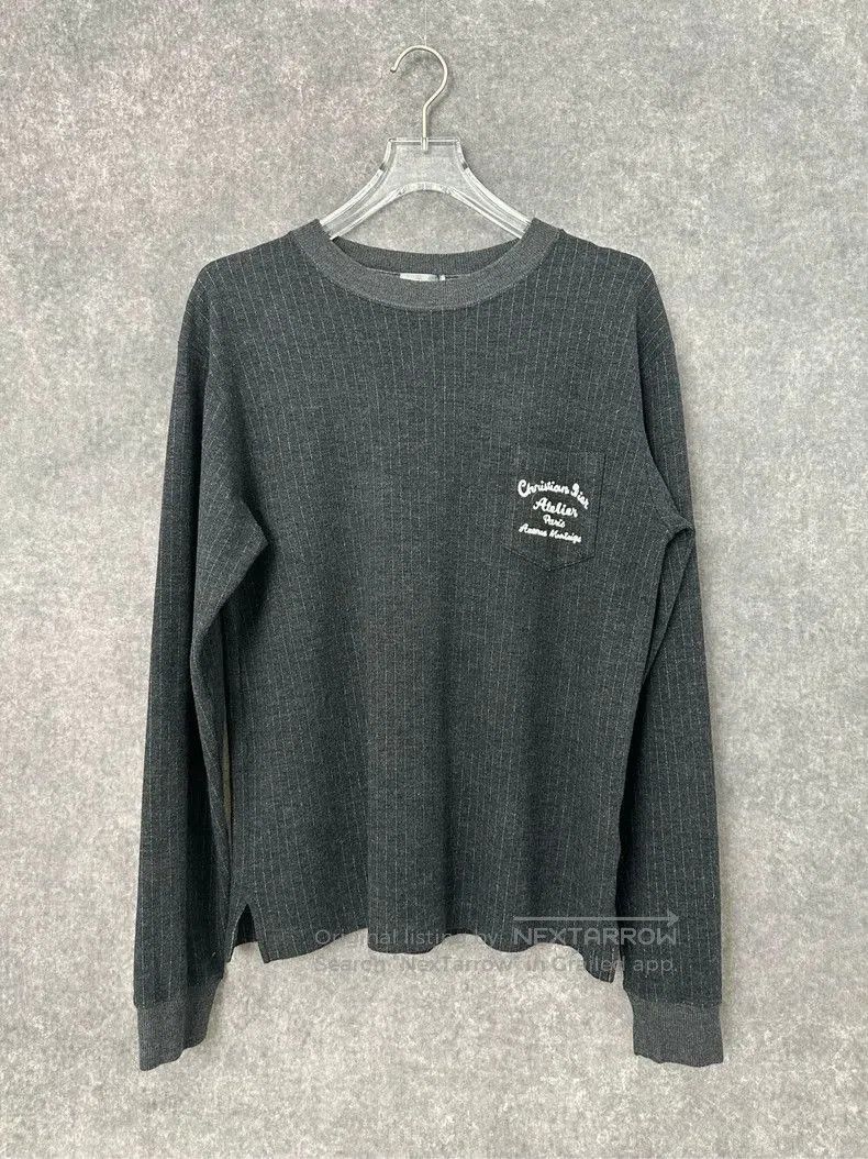 Dior Dior Striped Pocket Logo Long Sleeve. Size US XL / EU 56 / 4 - 1 Thumbnail