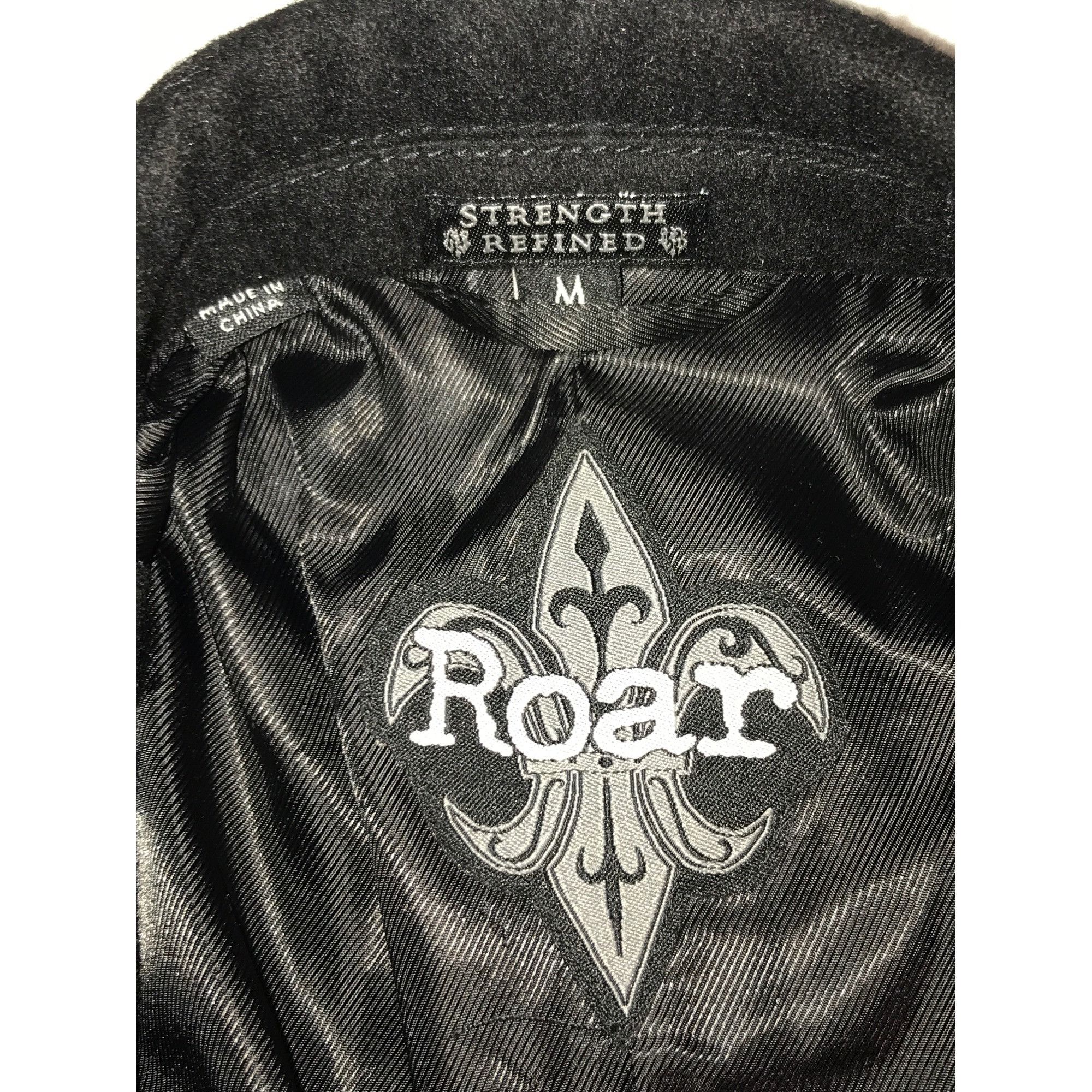 Roar Roar Inspire Men's Black Wool Blend Jacket With Embroidery Size US M / EU 48-50 / 2 - 3 Thumbnail