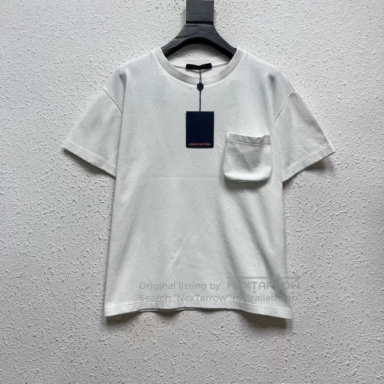Louis Vuitton Louis Vuitton Dark full print white short sleeve T-shirt Size US S / EU 44-46 / 1 - 1 Thumbnail