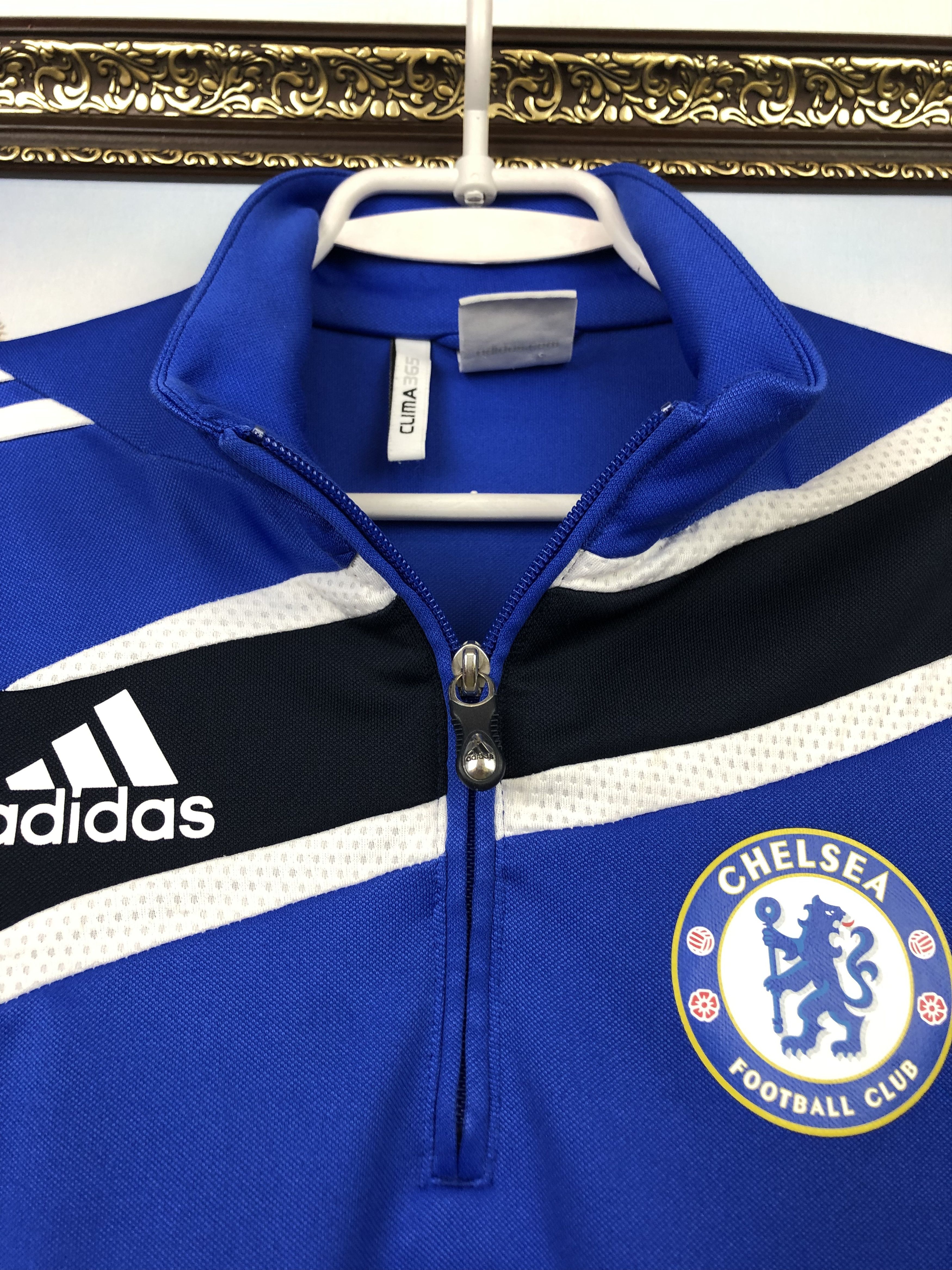 Adidas Vintage Adidas Chelsea Football Sweatshirt Soccer Jacket Size US S / EU 44-46 / 1 - 4 Thumbnail