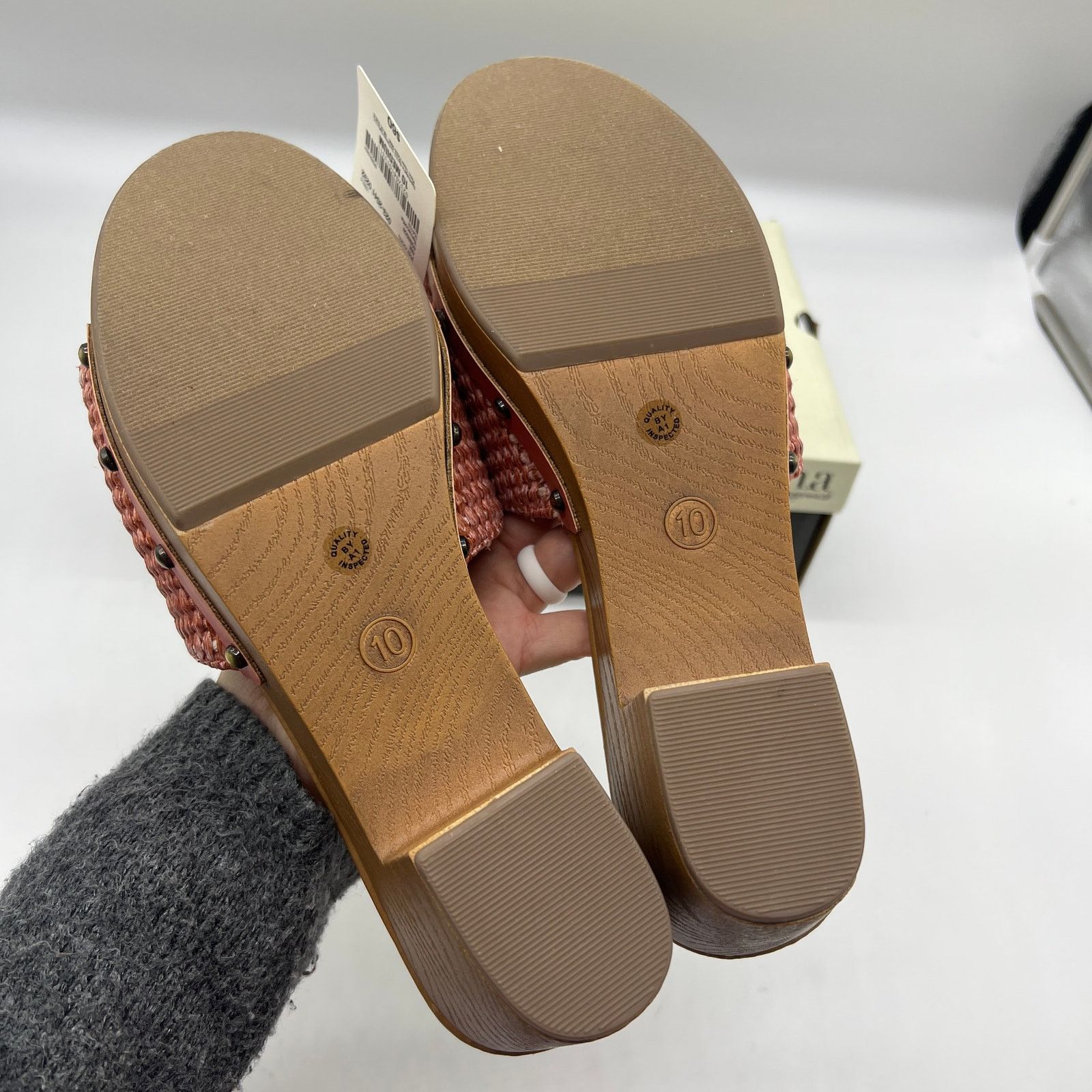 Other a.n.a Womens Robinson Heeled Sandals Terracotta Size US 10 / IT 40 - 5 Thumbnail