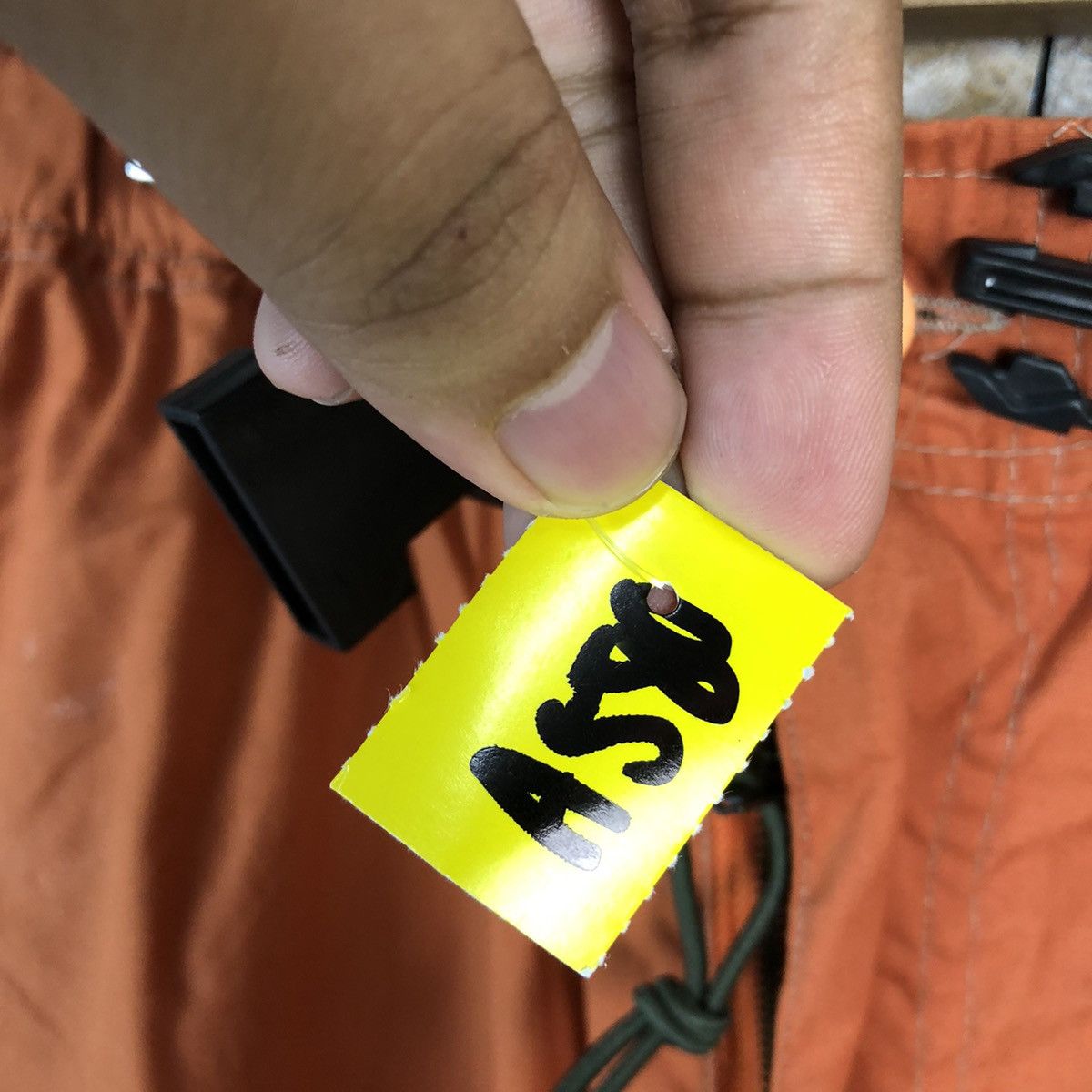 Japanese Brand Scommesso Orange Cargo Multipocket Pants #A580 Size US 33 - 10 Thumbnail