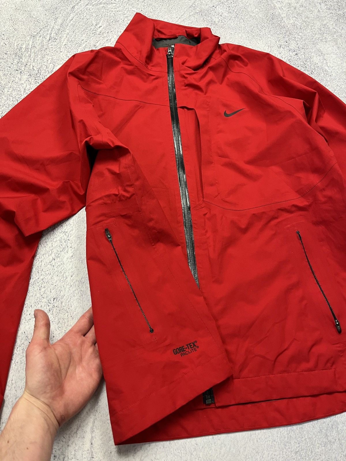 Nike NIKE Golf Jacket Red Gore-Tex Vintage Y2K Outdoor Life Size US M / EU 48-50 / 2 - 9 Thumbnail