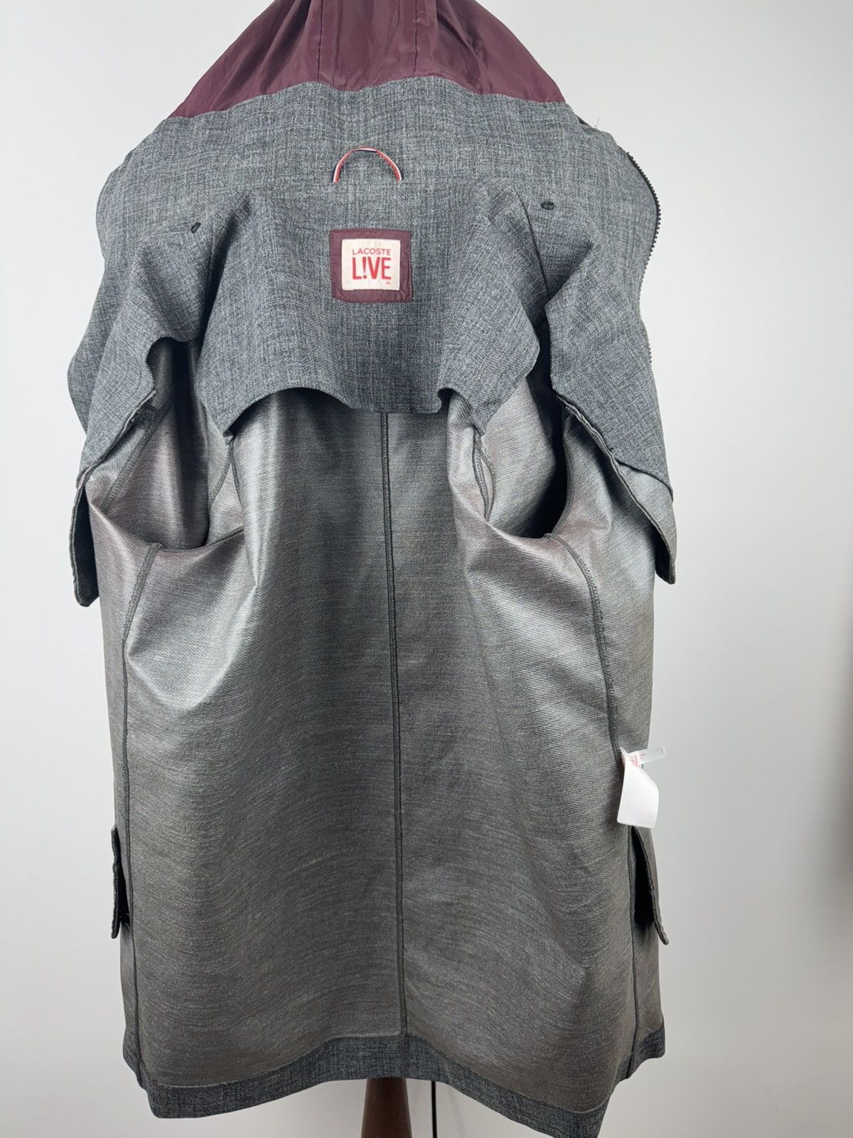Lacoste Men’s Lacoste 2 in 1 Waterproof Long Jacket Coat size 48 Size US M / EU 48-50 / 2 - 7 Thumbnail